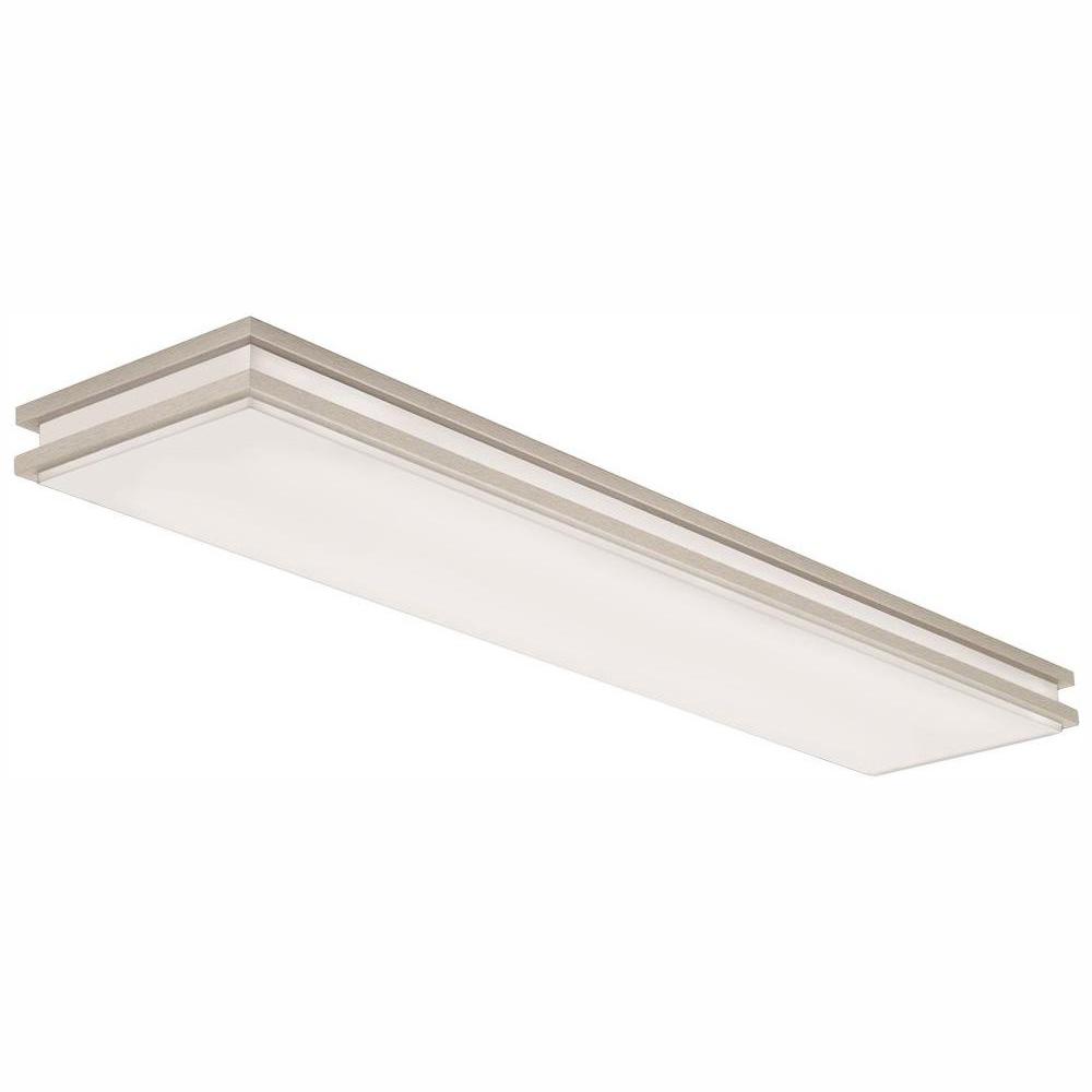 Lithonia Lighting Brushed Nickel Linear Saturn Led Flush Mount