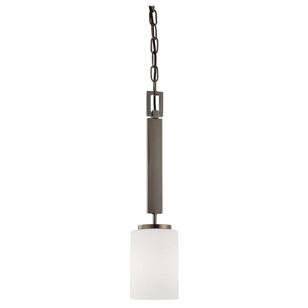 Thomas Lighting Pendenza 1 Light Oiled Bronze Pendant Thomas Lighting Pendenza 1 Light Oiled Bronze Pendant