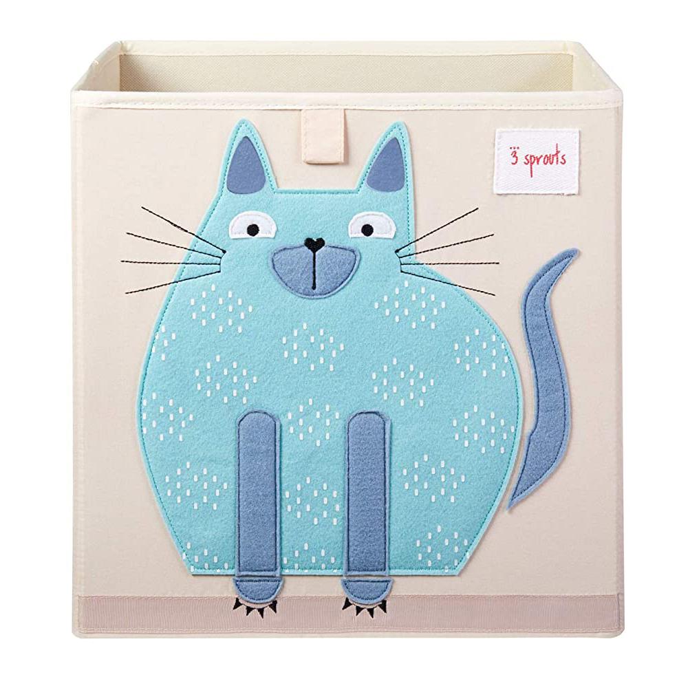blue toy bin