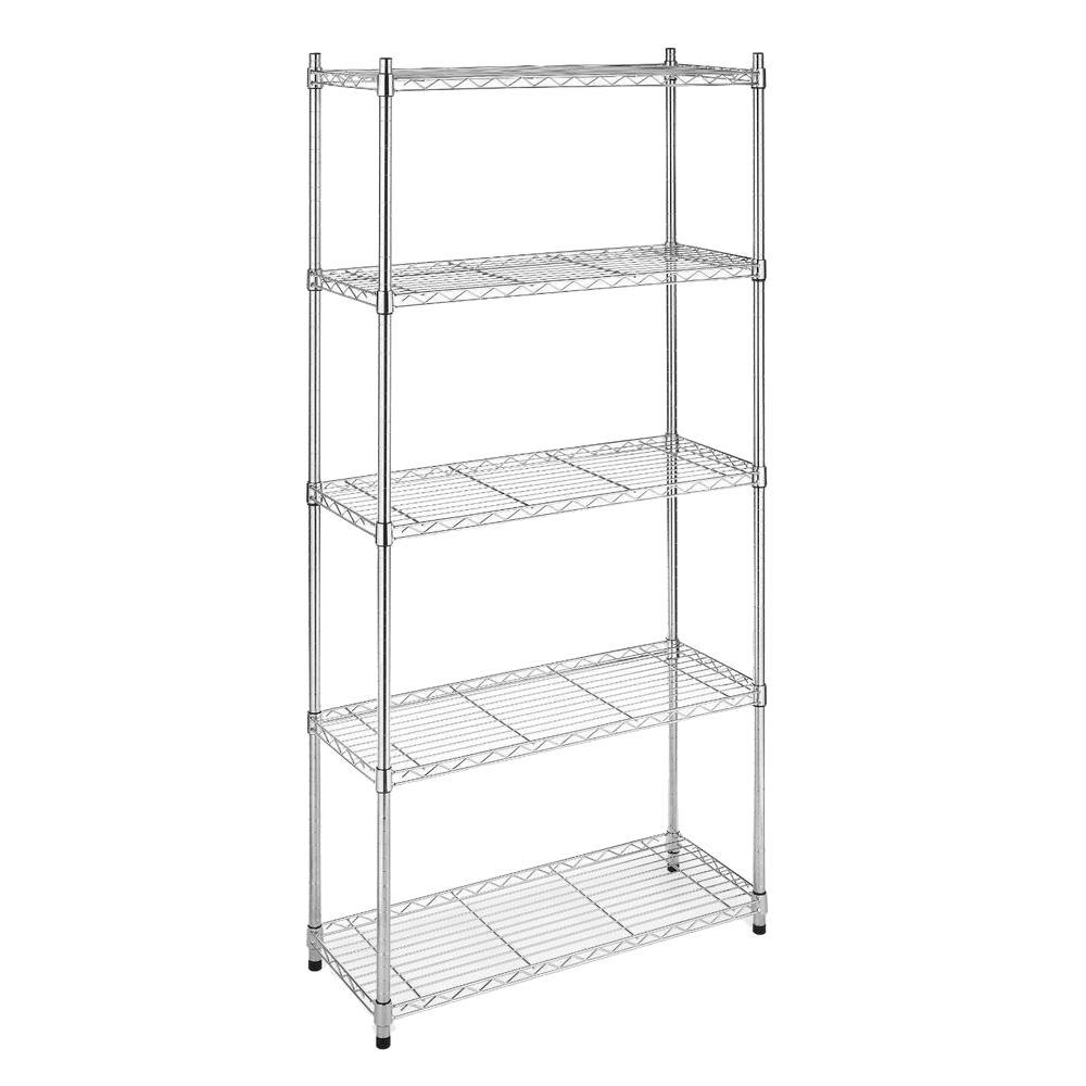 Whitmor Supreme Shelving Collection 36 In X 72 5 Tier Whitmor Supreme Shelving Collection 36 In X 72 5 Tier