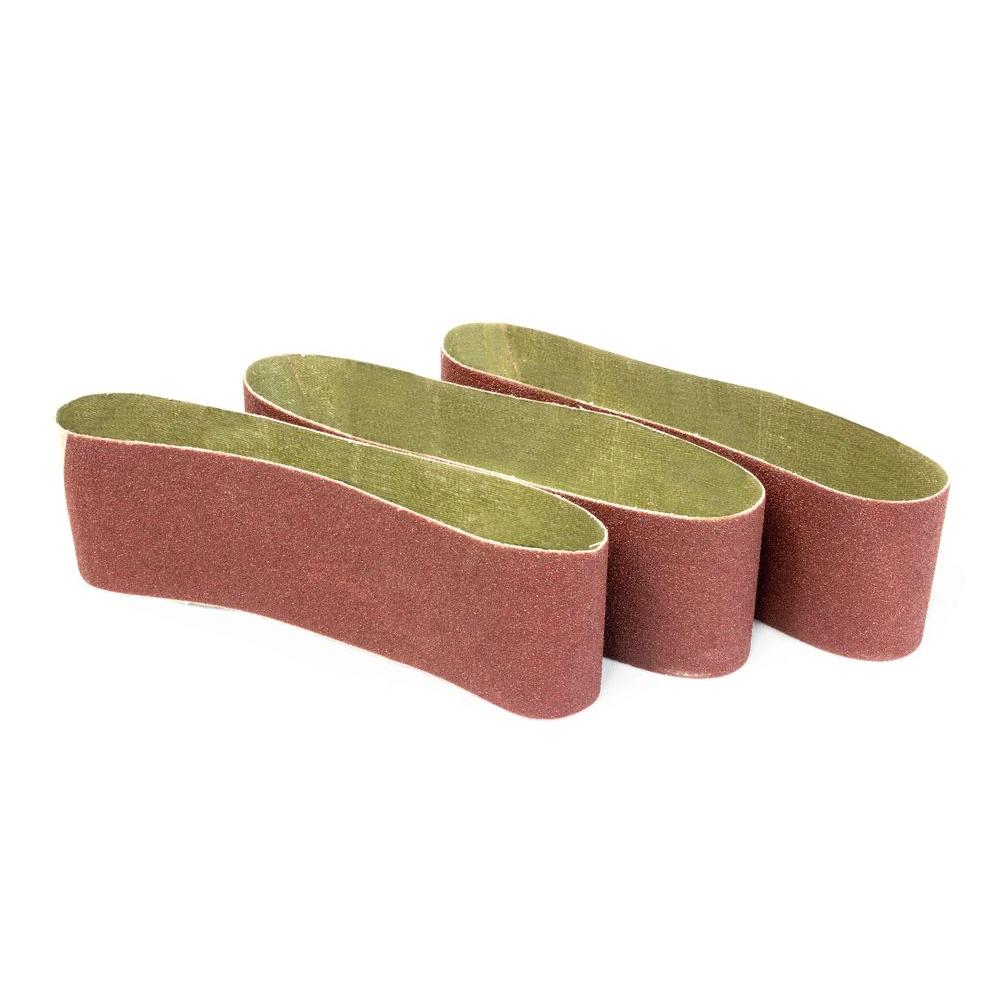 WEN 3 in. x 21 in. 120Grit Belt Sander Sandpaper (3Pack)6321SP3 The Home Depot