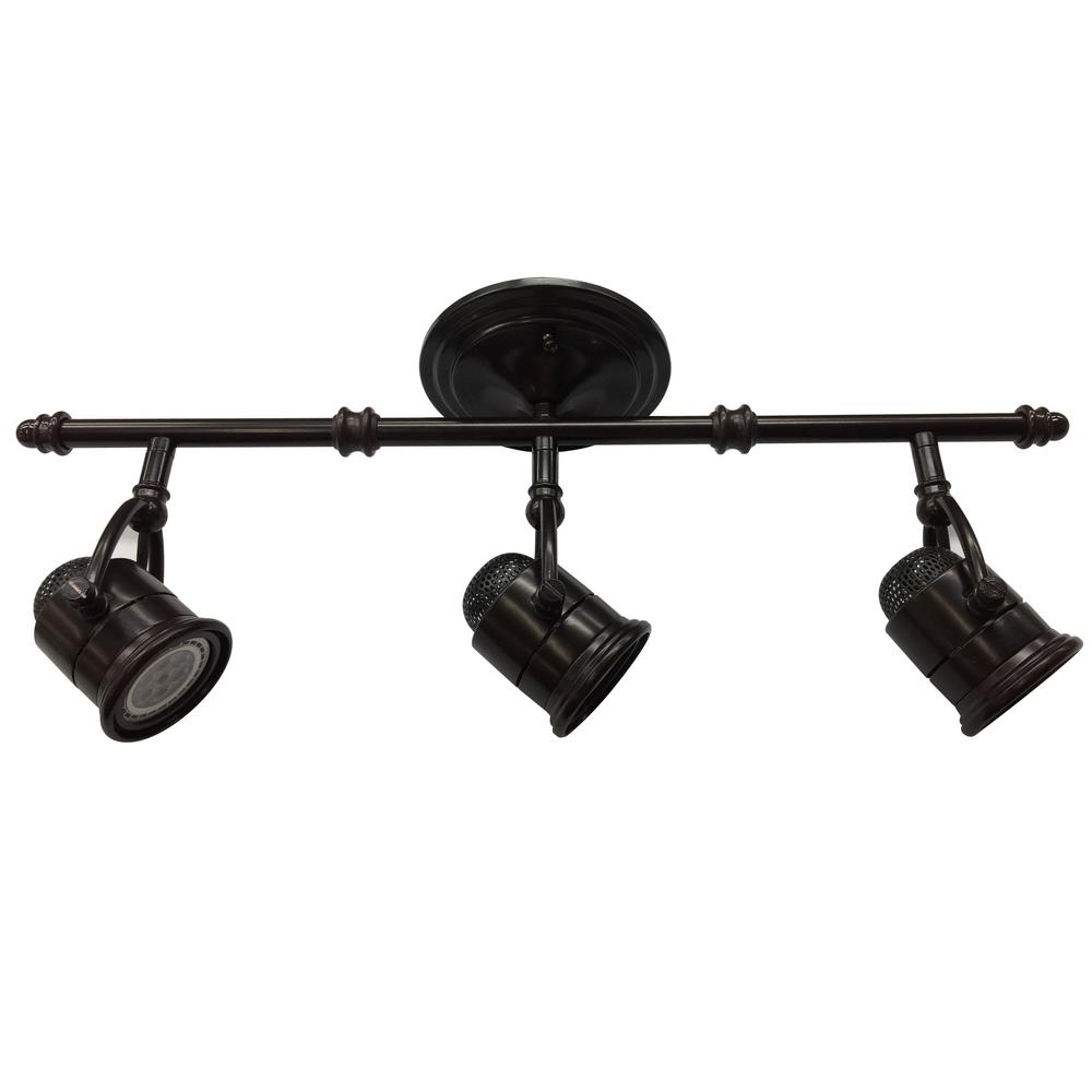 Hampton Bay 70 In Bronze Track Tree Floor Lamp Ttl 20 Compliant 3 Light Antique Bronze Led Pinhole Fixed Track Fixture
