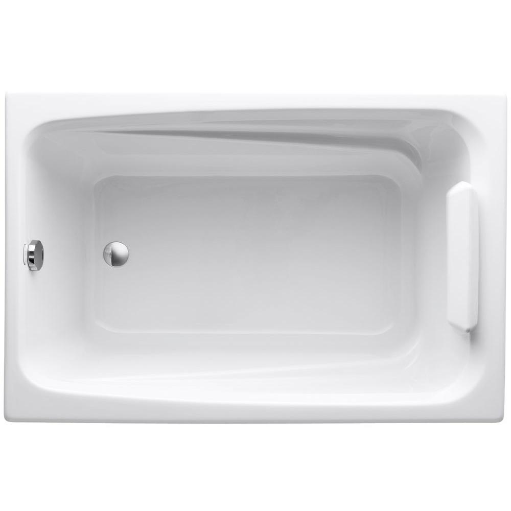 Kohler Greek 4 Ft Reversible Drain Acrylic Soaking Tub In White Kohler Greek 4 Ft Reversible Drain Acrylic Soaking Tub In White