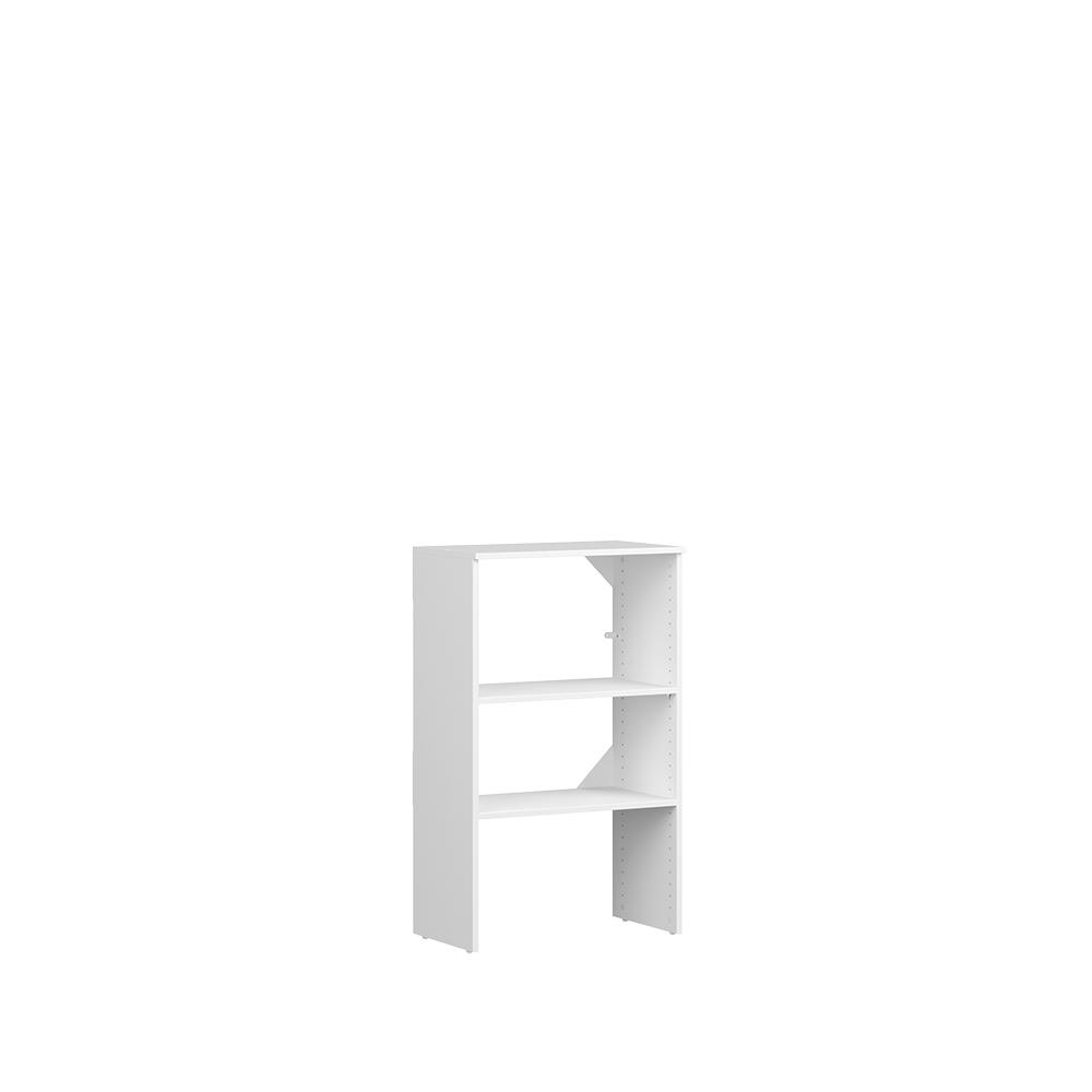 Closetmaid Style 15 In D X 25 W 41 H White Melamine 4 Shelves Stackable Base Unit Closet System Closetmaid Style 15 In D X 25 W 41 H White Melamine 4 Shelves Stackable Base Unit Closet System