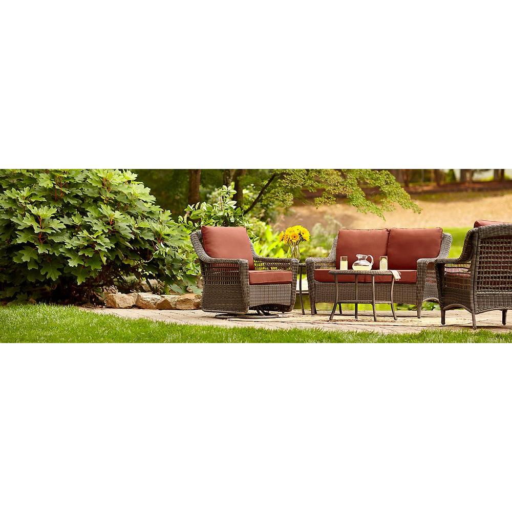 Hampton Bay Spring Haven Grey Wicker Outdoor Patio Coffee Table 65 20305 The Home Depot - Spring Haven Brown All Weather Wicker Outdoor Patio Coffee Table Hampton Bay Spring Haven Grey Wicker Outdoor Patio Coffee Table 65 20305 The Home Depot - Spring Haven Brown All Weather Wicker Outdoor Patio Coffee Table