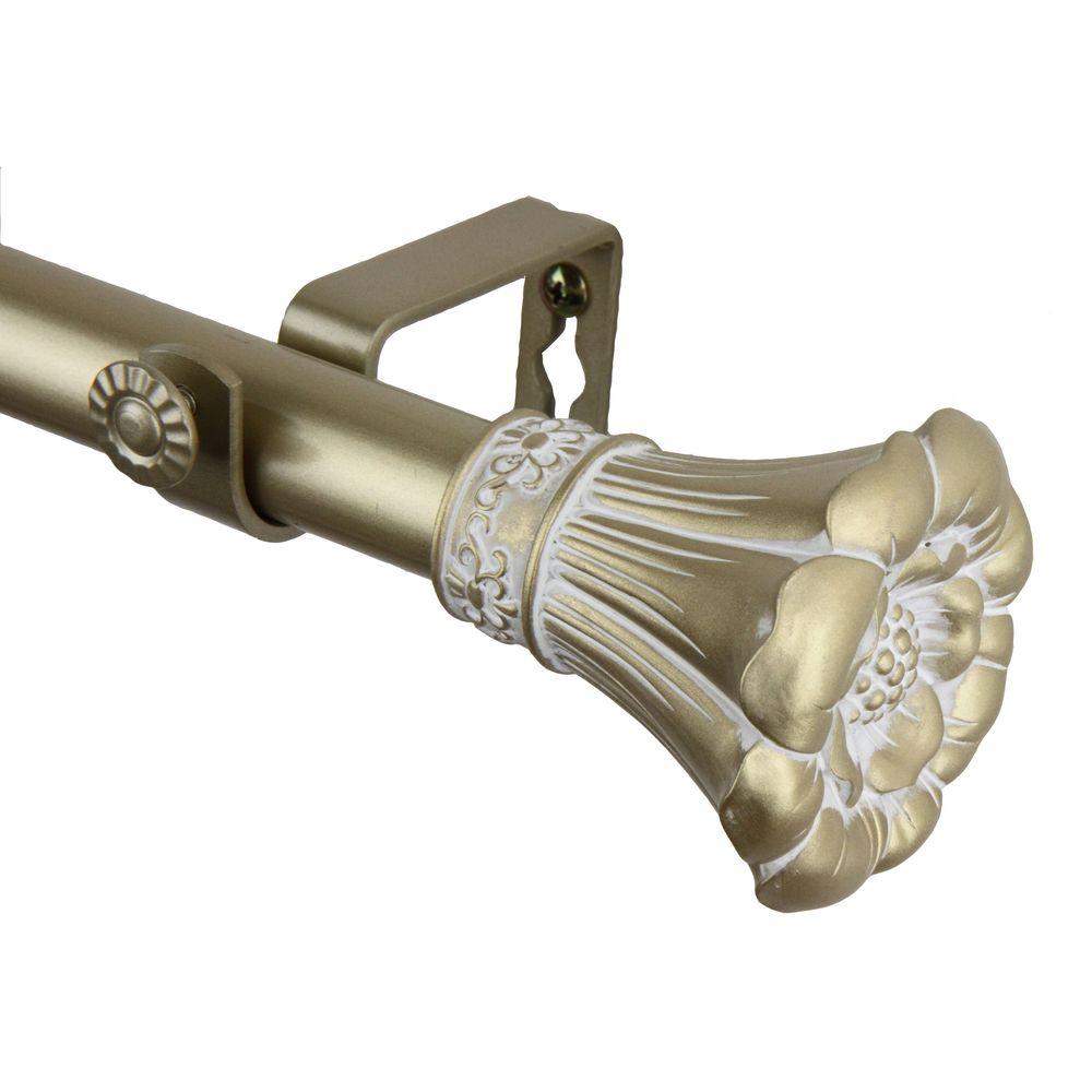 rod desyne bonbon curtain rod 66 in.120 in