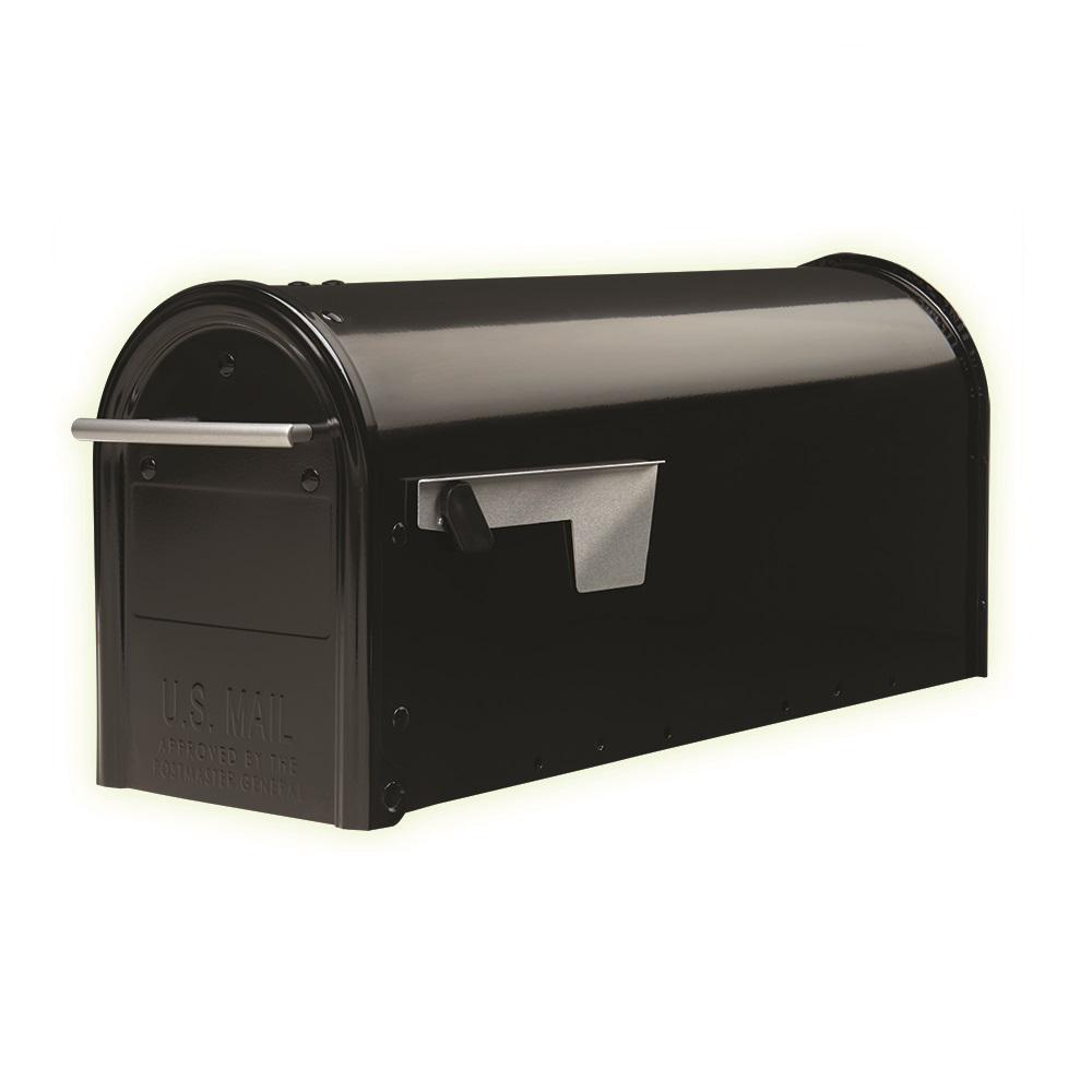 Gibraltar Mailboxes Franklin PostMount Mailbox in BlackFM110B00 The
