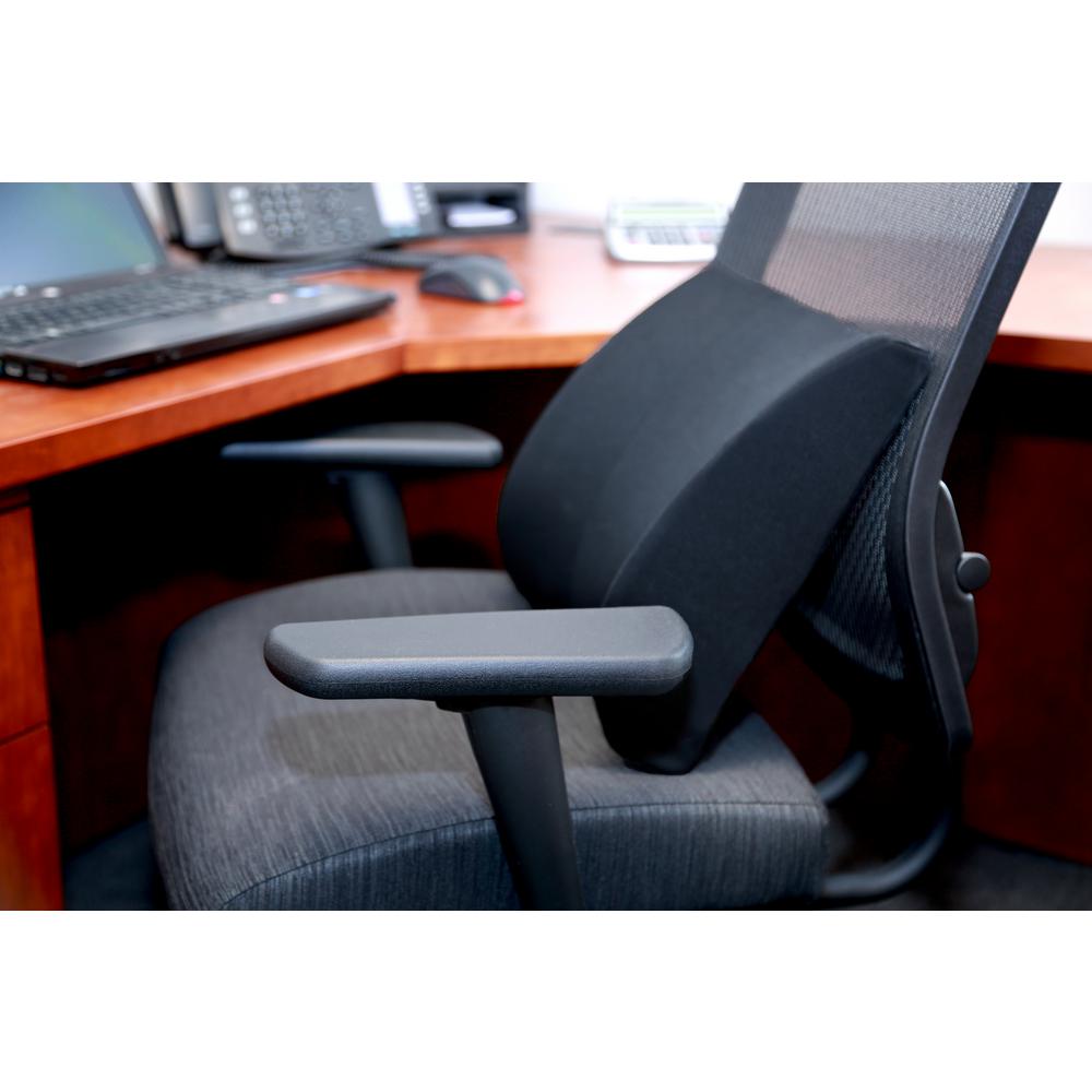 Dmi Relax A Bac Lumbar Cushion In Black 555 7302 0200 The Home Depot