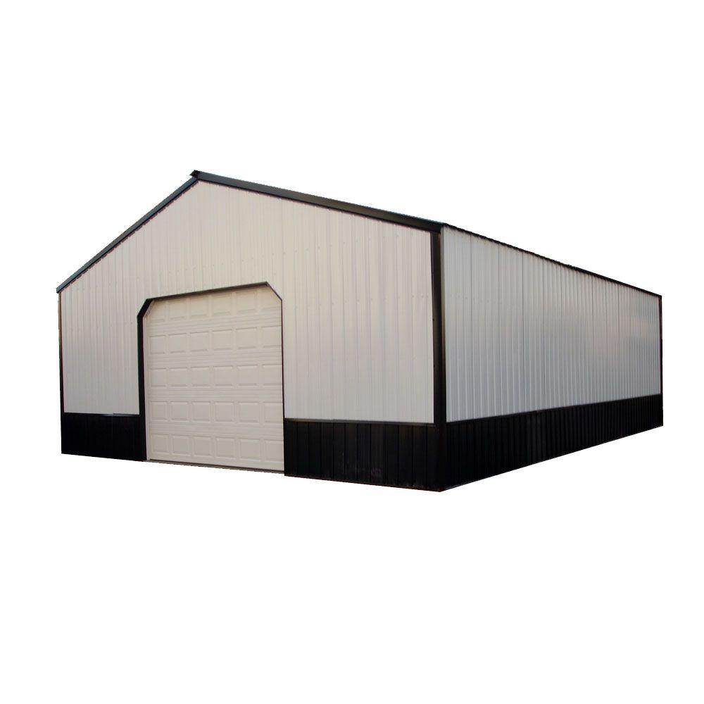 Charlotte 40 Ft X 50 Ft X 12 Ft Wood Pole Barn Garage Kit Without Floor