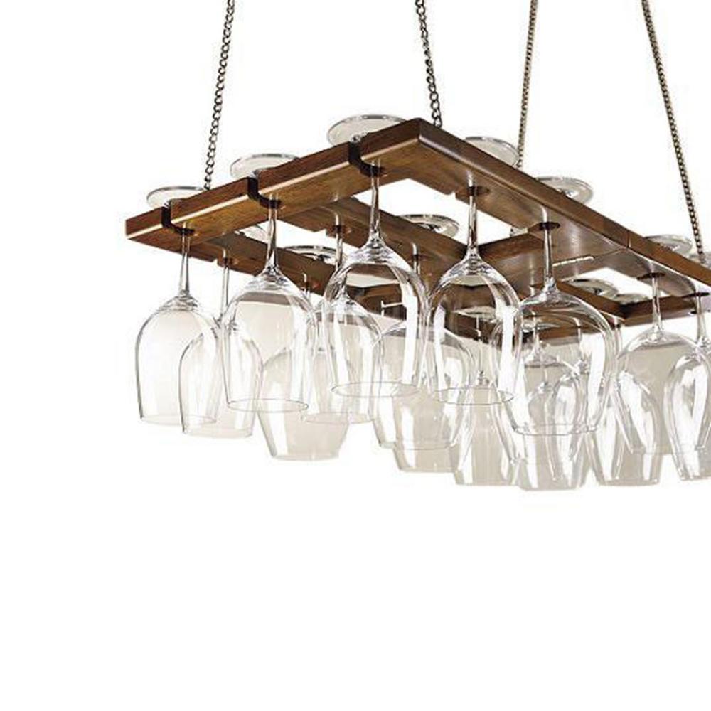 Wine Enthusiast Foldable Hanging Stemware Rack 670 14 The Home Depot