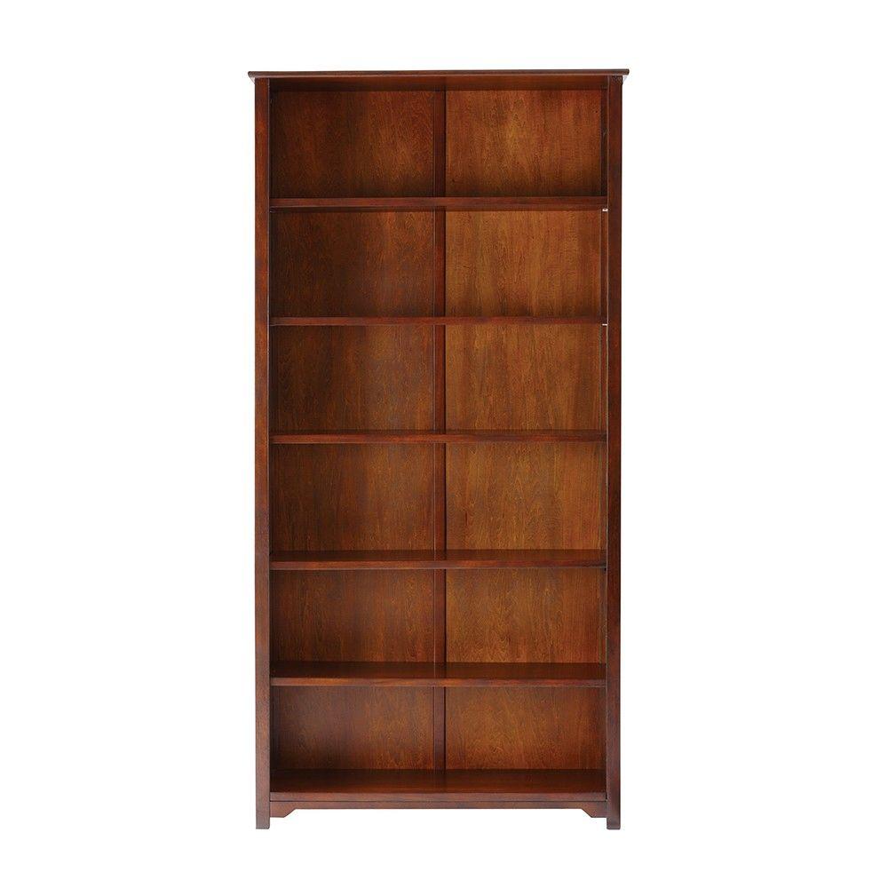 Bookcases Home Office Furniture The Depot Oxford Chestnut Open Bookcase