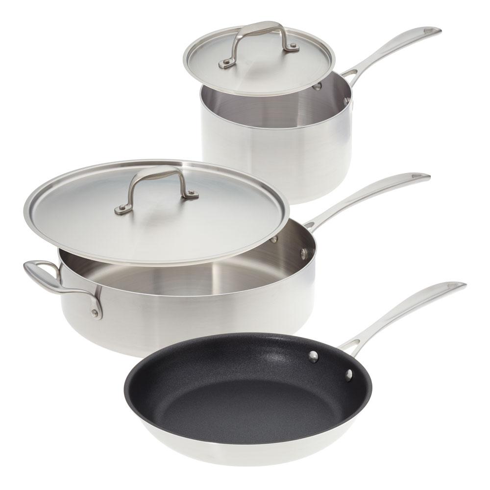 American Kitchen Make Enough For Leftovers 5-Piece Stainless Steel Cookware Set by American Kitchen