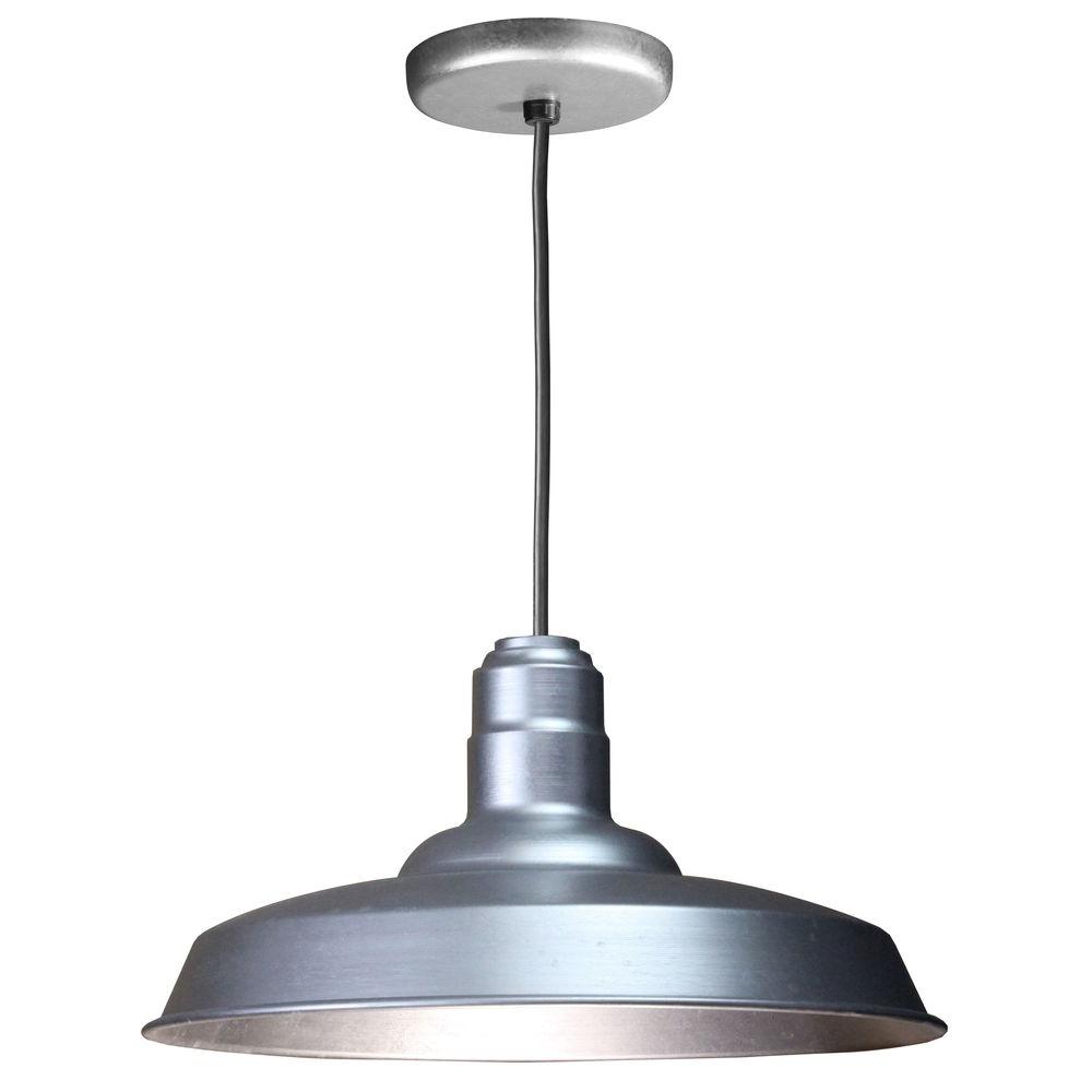Illumine 1 Light Ceiling Galvanized Fluorescent Pendant Cli 475 Illumine 1 Light Ceiling Galvanized Fluorescent Pendant