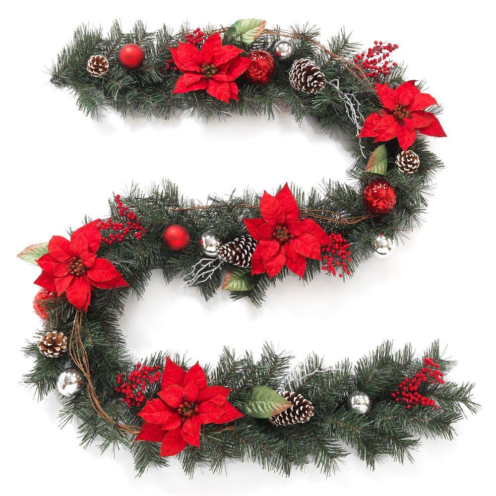 Christmas Garland - Christmas Wreaths &amp; Garland - The Home Depot