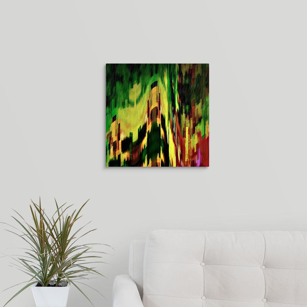 /"Spring Rain/" Flowers Stretched Canvas Print Framed Wall Art Home Decor Painting