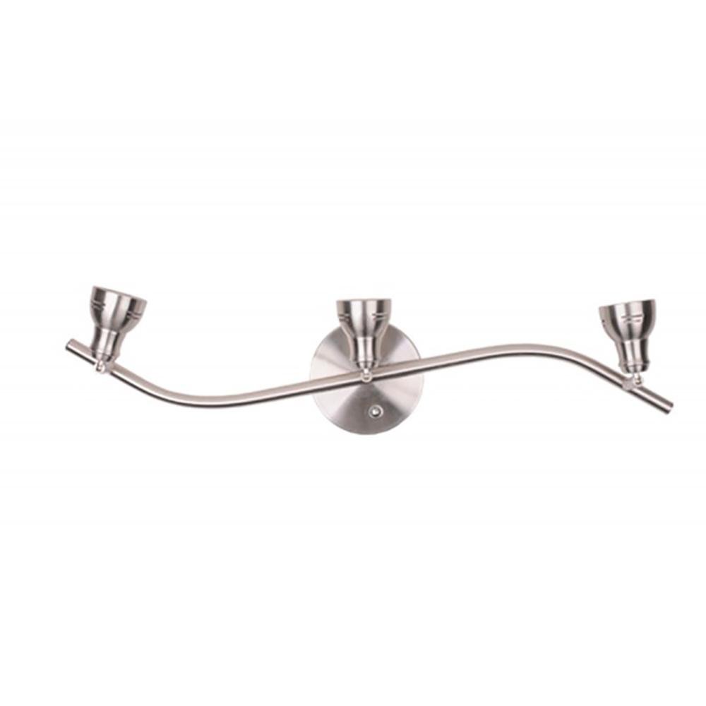 Cambridge 3 Light Brushed Pewter Track Tp23 3bpt The Home Depot Cambridge 3 Light Brushed Pewter Track