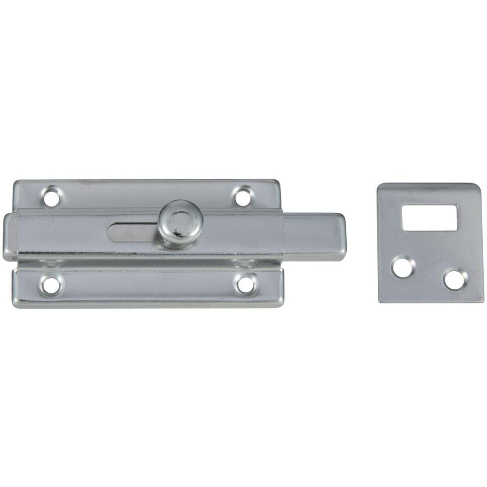 National Hardware 3 in. Chrome Slide BoltV860 SLIDE BOLT CHR The Home Depot