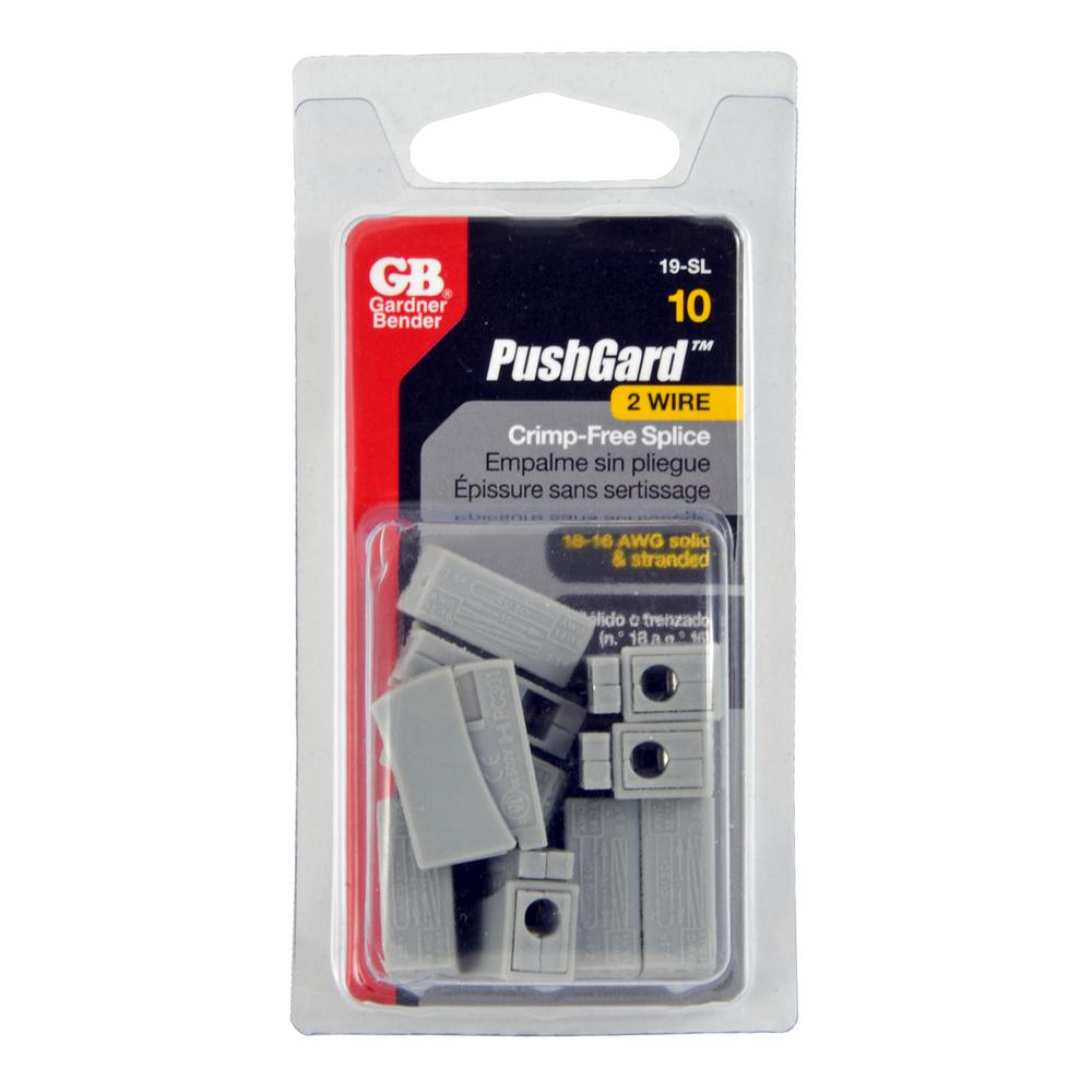 Gardner Bender Push-Gard Push-In Splice Connector (10-Pack)-19-SL - The Home Depot