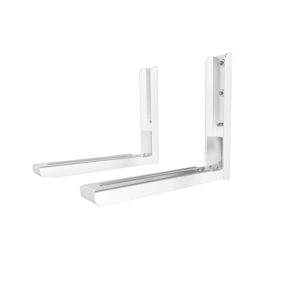 Universal Wall Mounted Microwave Bracket In White