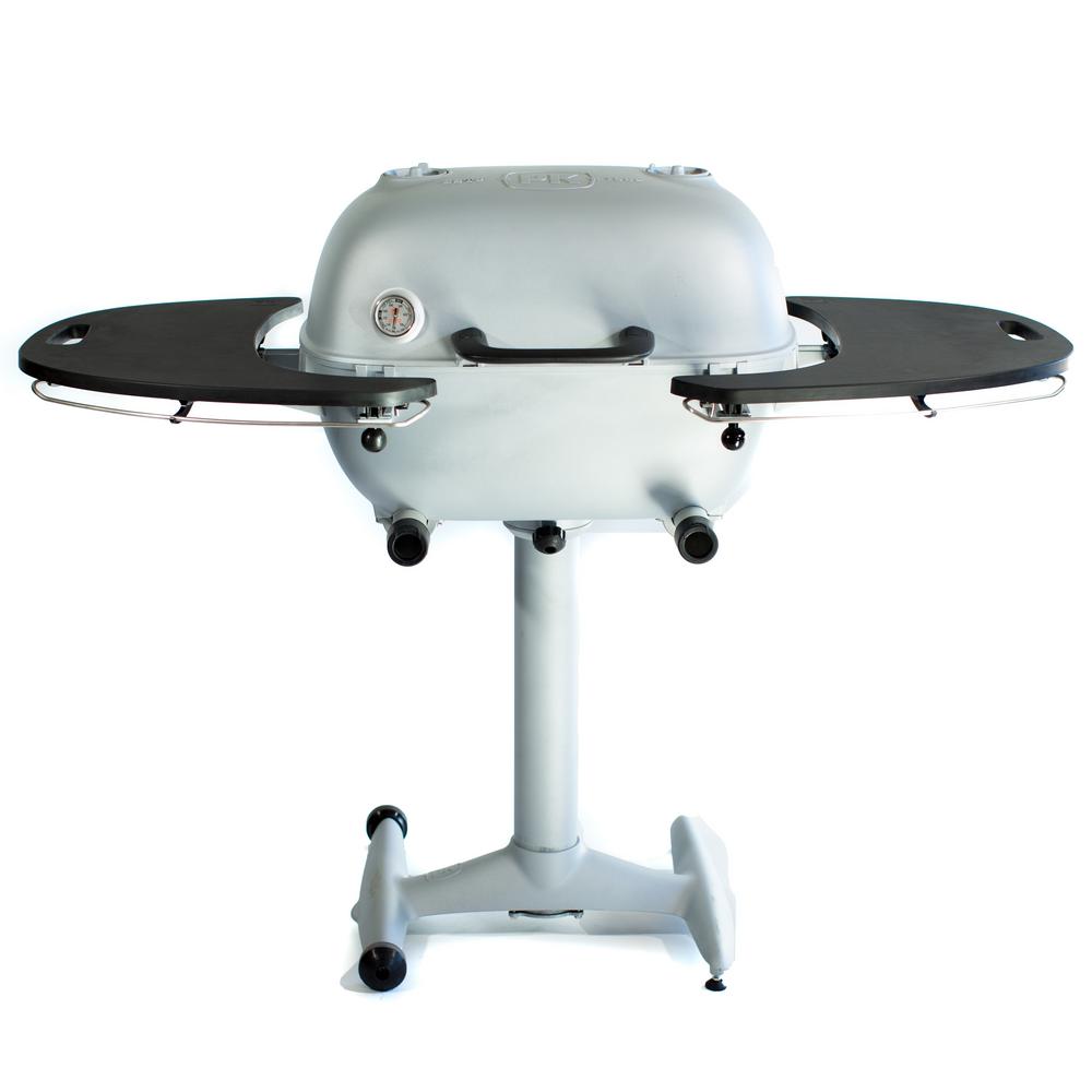 Portable Kitchen PK Grills PK360 Grill and Smoker in Silver by Portable Kitchen