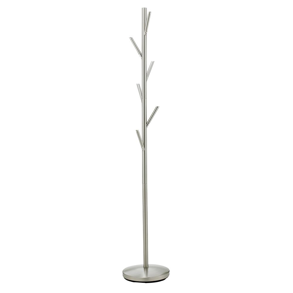 Adesso Evergreen Silver 6 Hook Coat Rack Wk2036 22 The