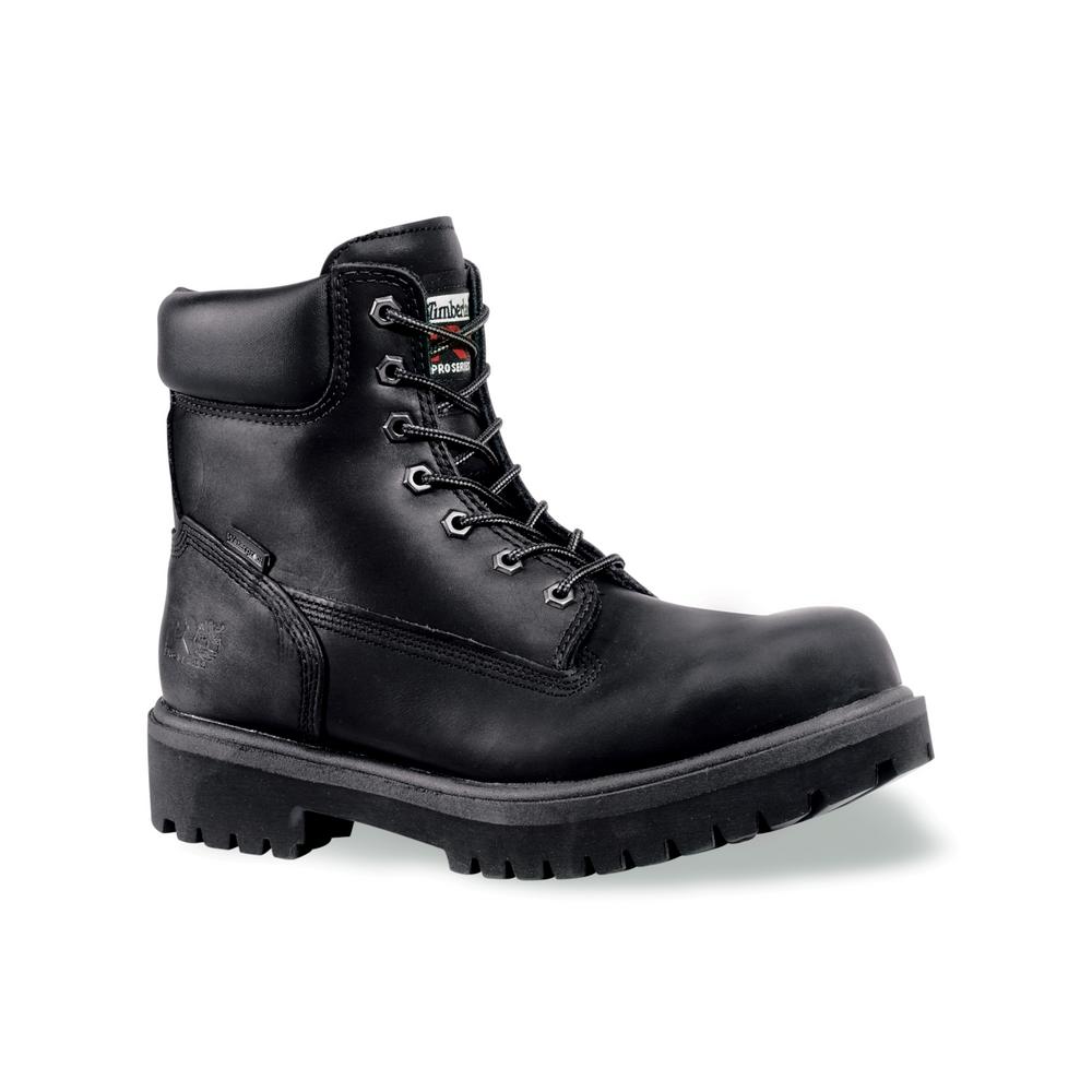 Work Boots Steel Toe Black Size 9.5(M 