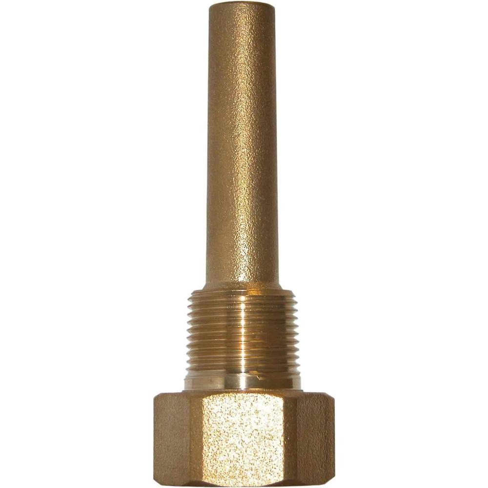 Winters Instruments TIW Series 3.5 in. Brass Thermowell for Winters TIM