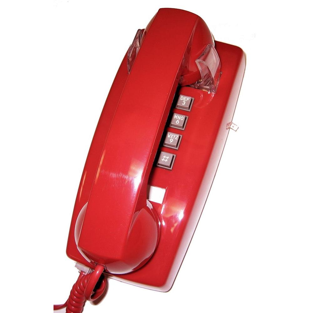 Cortelco Corded Telephone with Volume Control RedITT2554VRD The