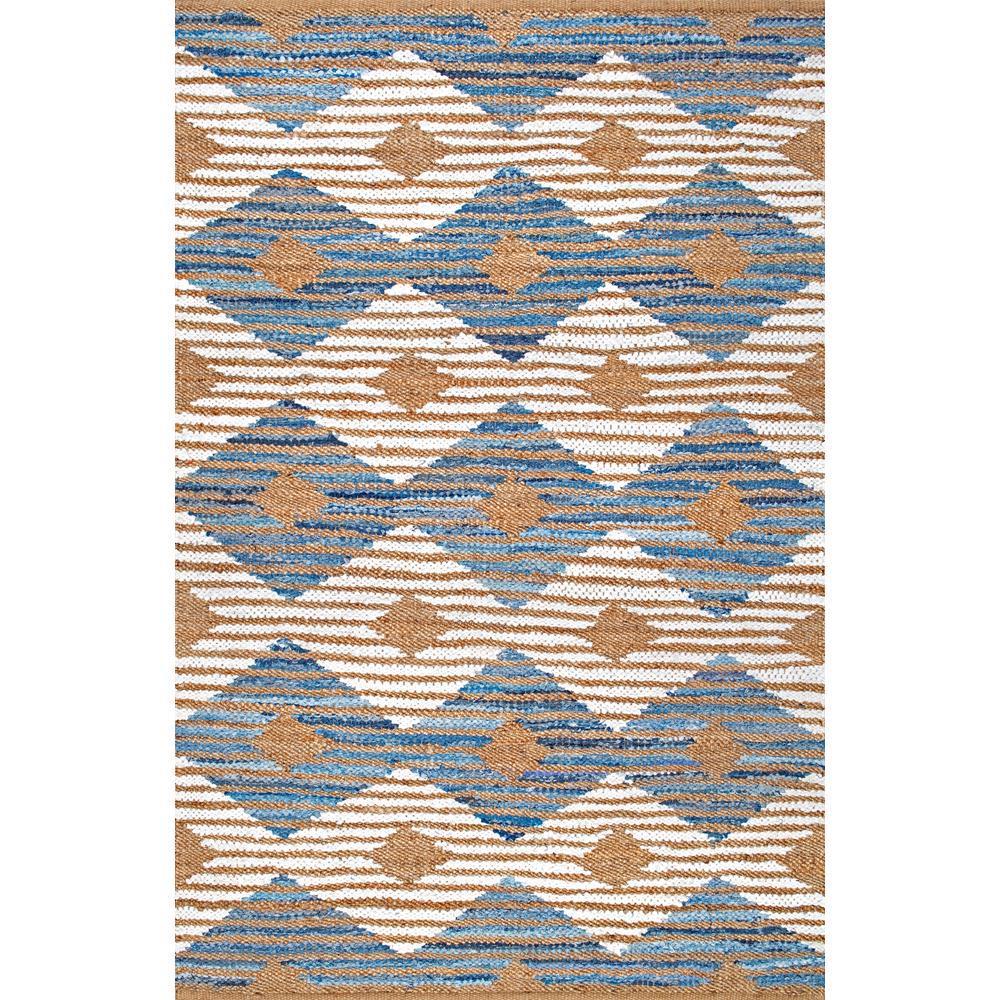 Nuloom Marla Striped Farmhouse Jute Off White 8 X 10 Area Rug Nuloom Marla Striped Farmhouse Jute Off