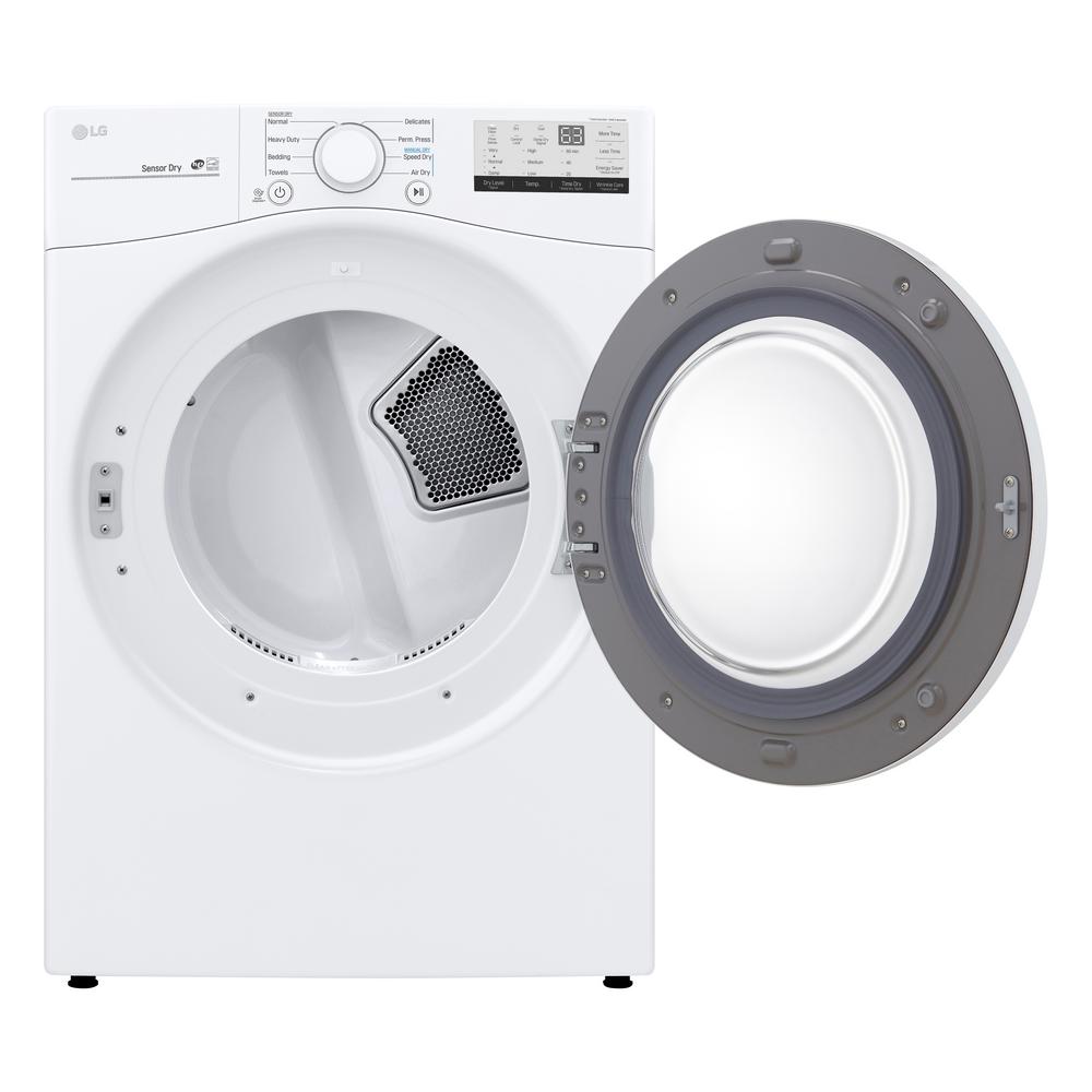 LG DLE3500W 7.4 Cu White Electric Dryer Ft