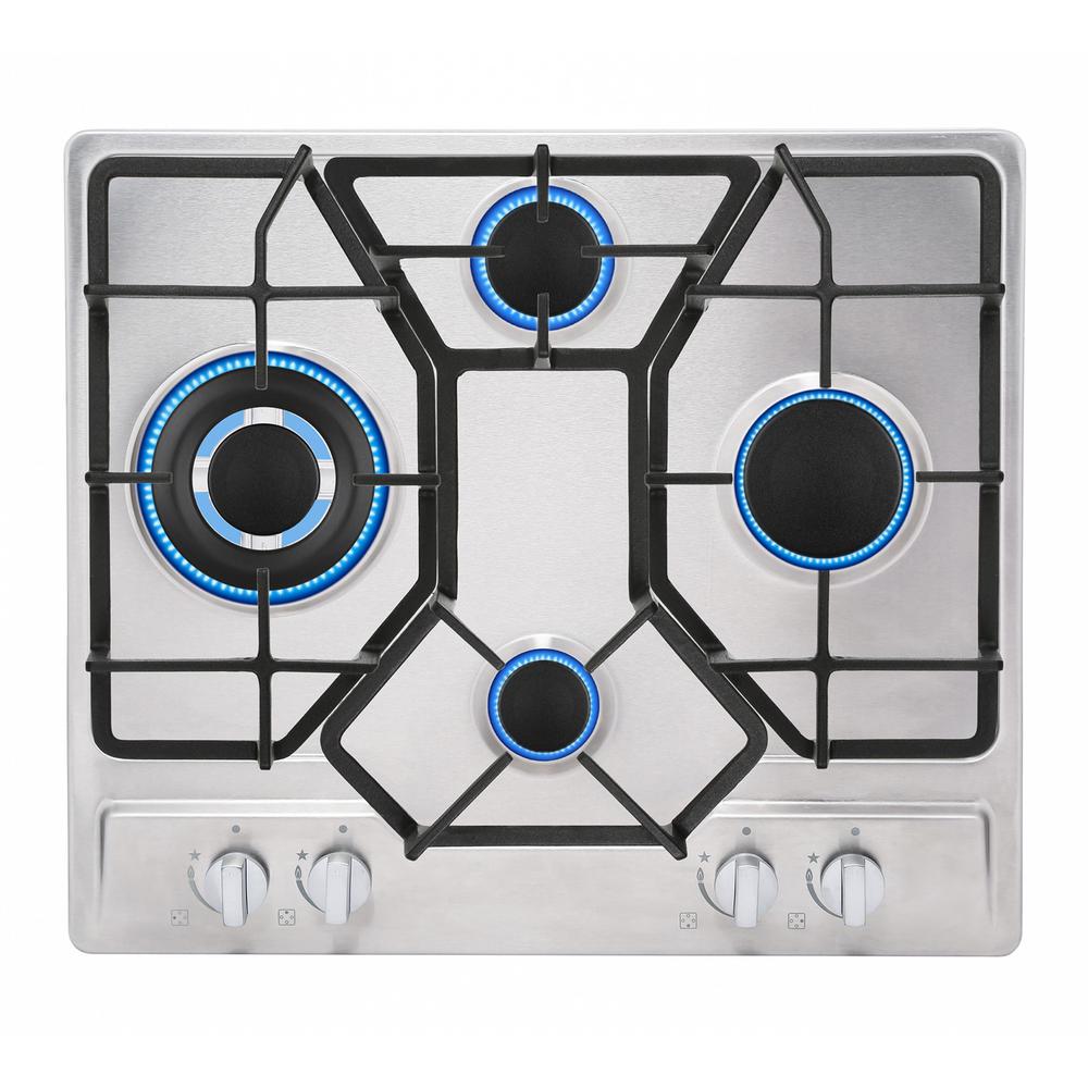 Empava 24 In Gas Stove Cooktop 4 Italy Sabaf Sealed Burners In