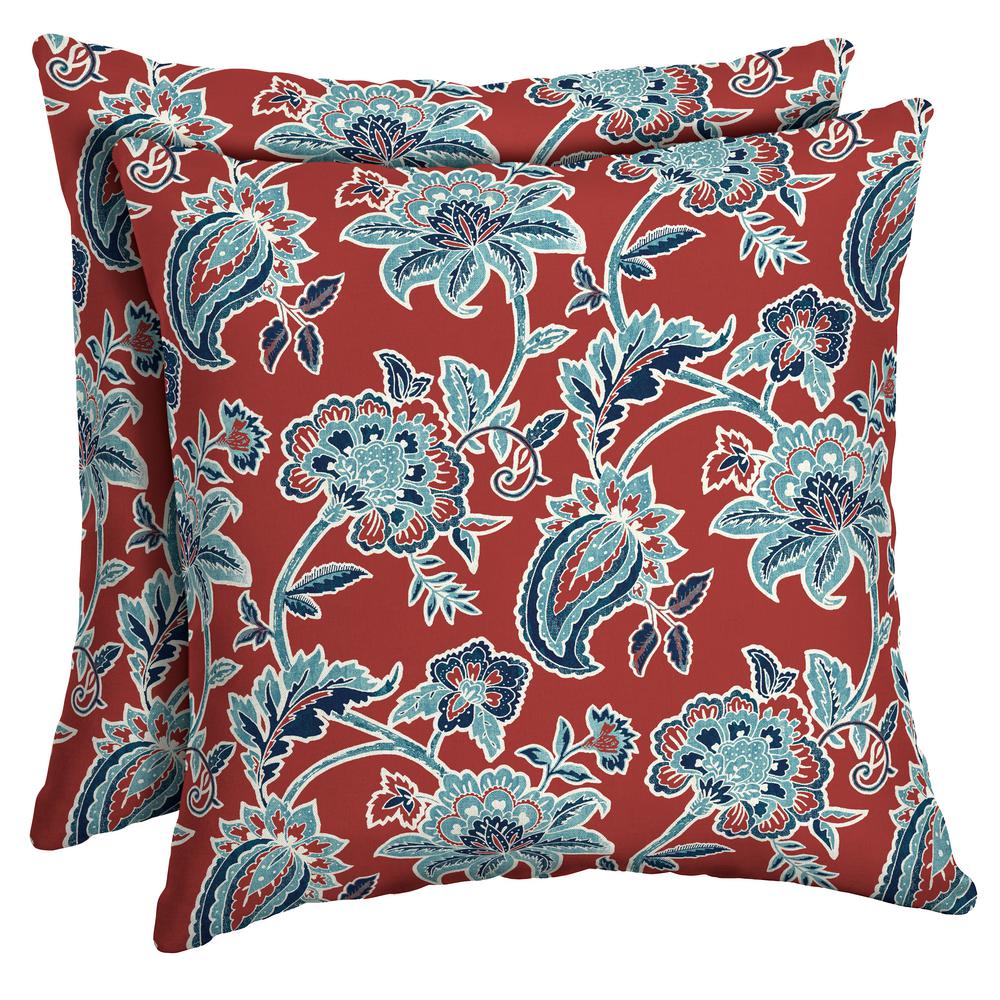 Red Other Outdoor Pillows Patio Accessories The Home Depot Red Other Outdoor Pillows Patio