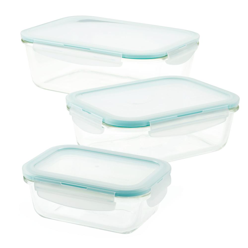 LOCK & LOCK Purely Better Glass Rectangular 6Piece Food