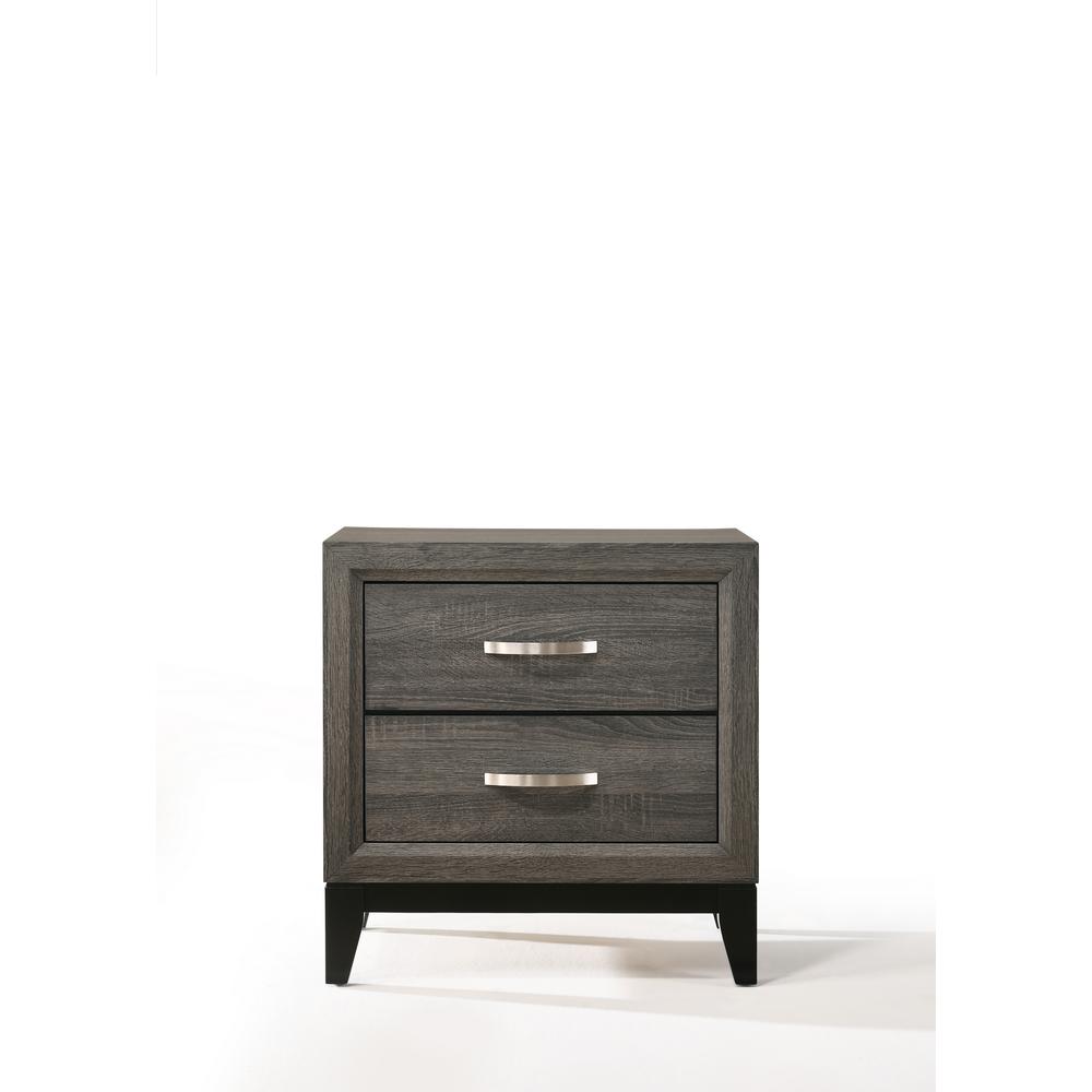 South Shore Versa 2 Drawer Nightstand In Gray Maple 10556 The Home Depot