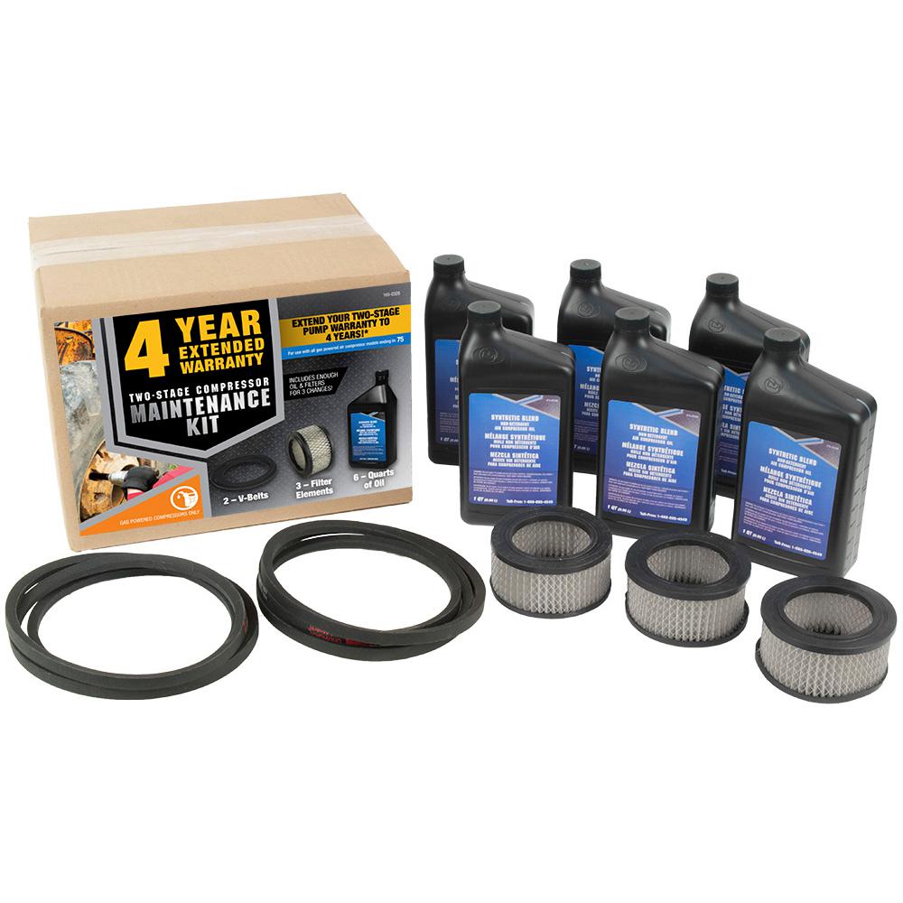 Industrial Air Maintenance Kit for 7.5 HP Two Stage Gas Powered Air