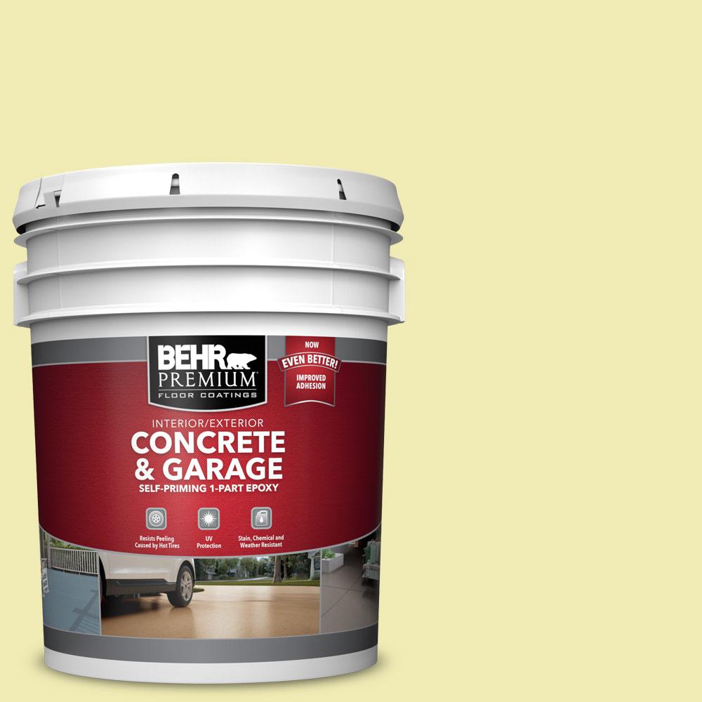 Behr Premium 5 Gal P340 2 Invigorating 1 Part Epoxy Satin Interior P340 2 Invigorating 1 Part Epoxy Satin Interior Exterior Concrete And Garage Floor Paint