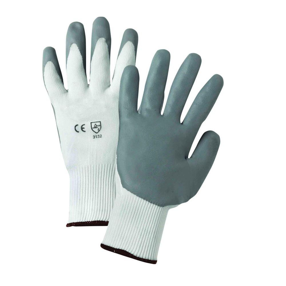 nylon knit gloves with nitrile palms