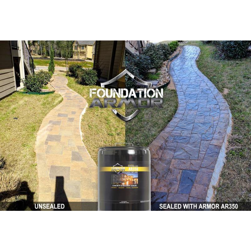 Foundation Armor 5 Gal Solvent Based Acrylic Wet Look Concrete Sealer And Paver Ar3505gal The Home Depot - Home Depot Patio Stone Sealer Foundation Armor 5 Gal Solvent Based Acrylic Wet Look Concrete Sealer And Paver Ar3505gal The Home Depot - Home Depot Patio Stone Sealer
