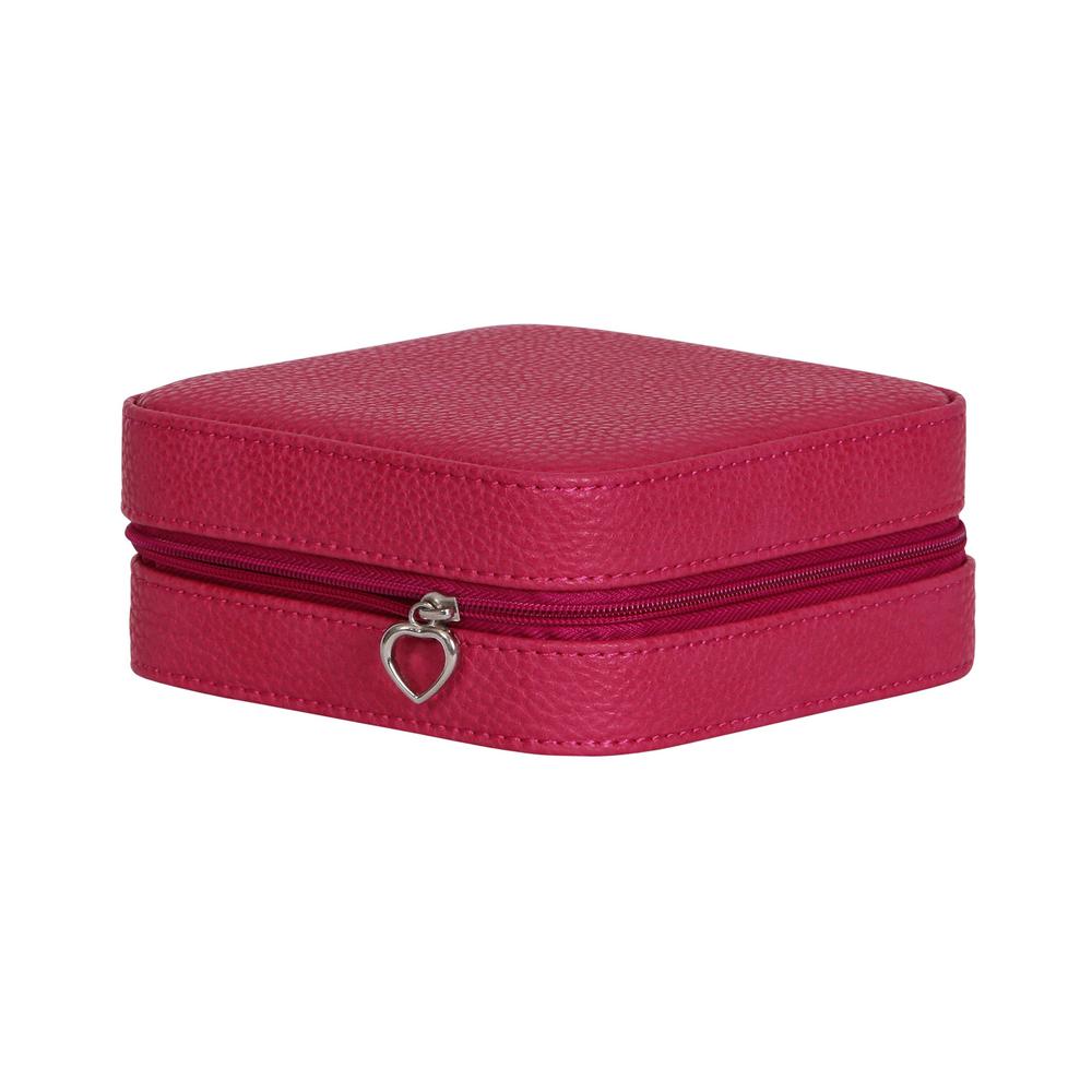 Mele Co Josette Magenta Faux Leather Jewelry Box 0062650 The Mele Co Josette Magenta Faux Leather Jewelry Box