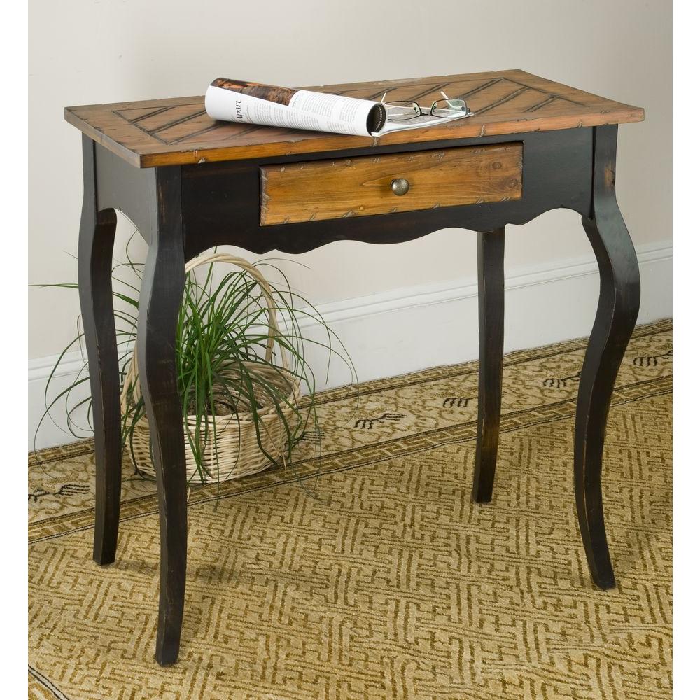 Safavieh Cooper Oak and Java Storage Console TableAMH4014A The Home