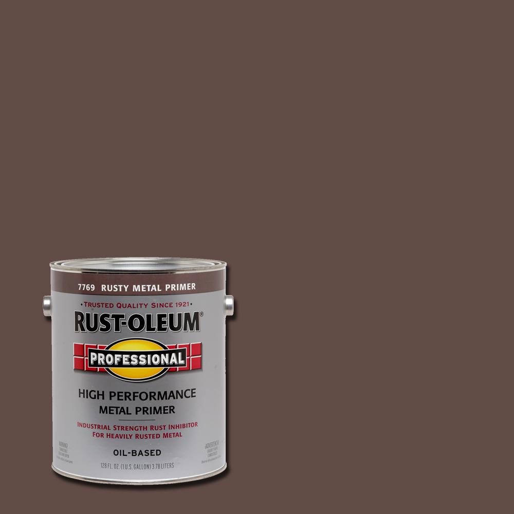 Rust-Oleum Stops Rust 1 qt. Flat Rusty Metal Primer-7769502 - The Home ...