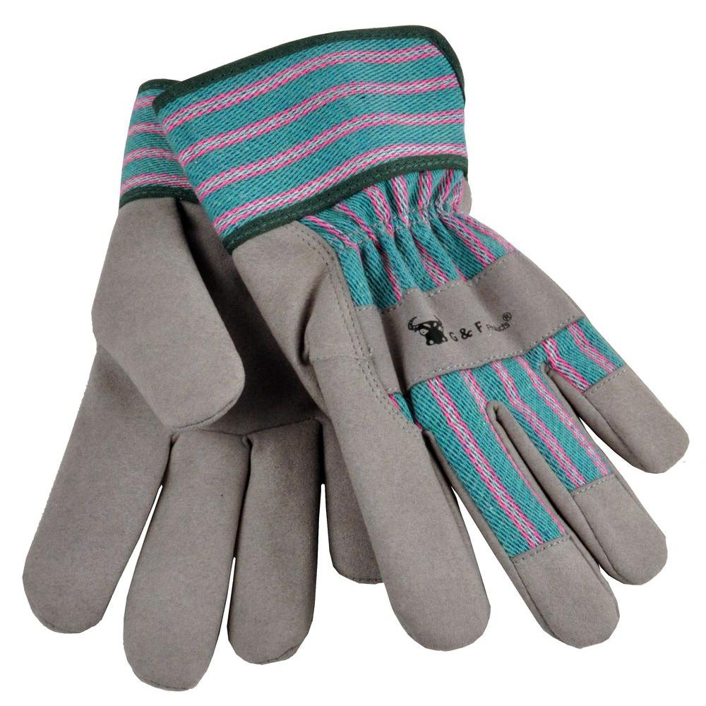 G & F Grey Children Work Gloves5009M The Home Depot