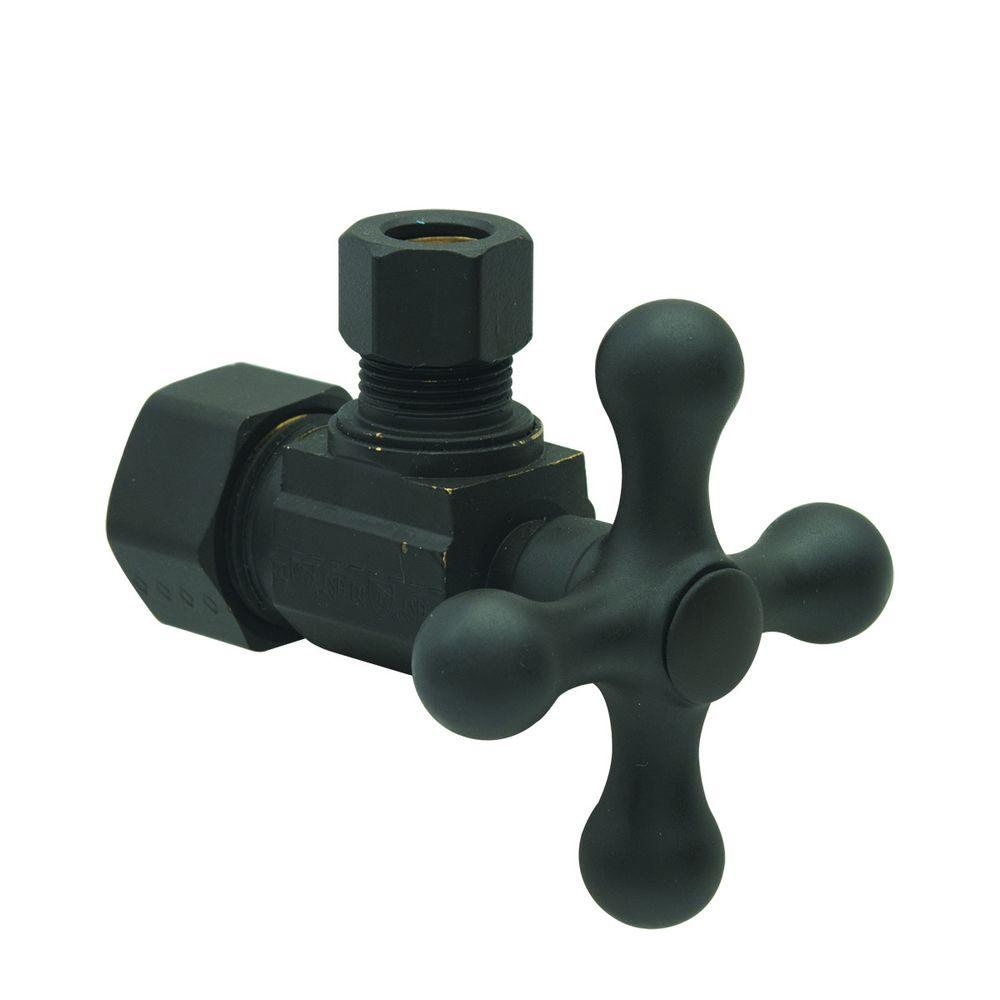 BrassCraft 1/2 in. Nom Comp Inlet x 3/8 in. O.D. Comp Outlet 1/4Turn