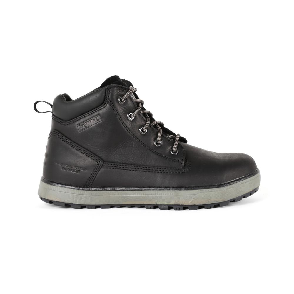 DEWALT Helix Men's Size 11.5 Black Leather Steel Toe 6 in. Work Boot ...