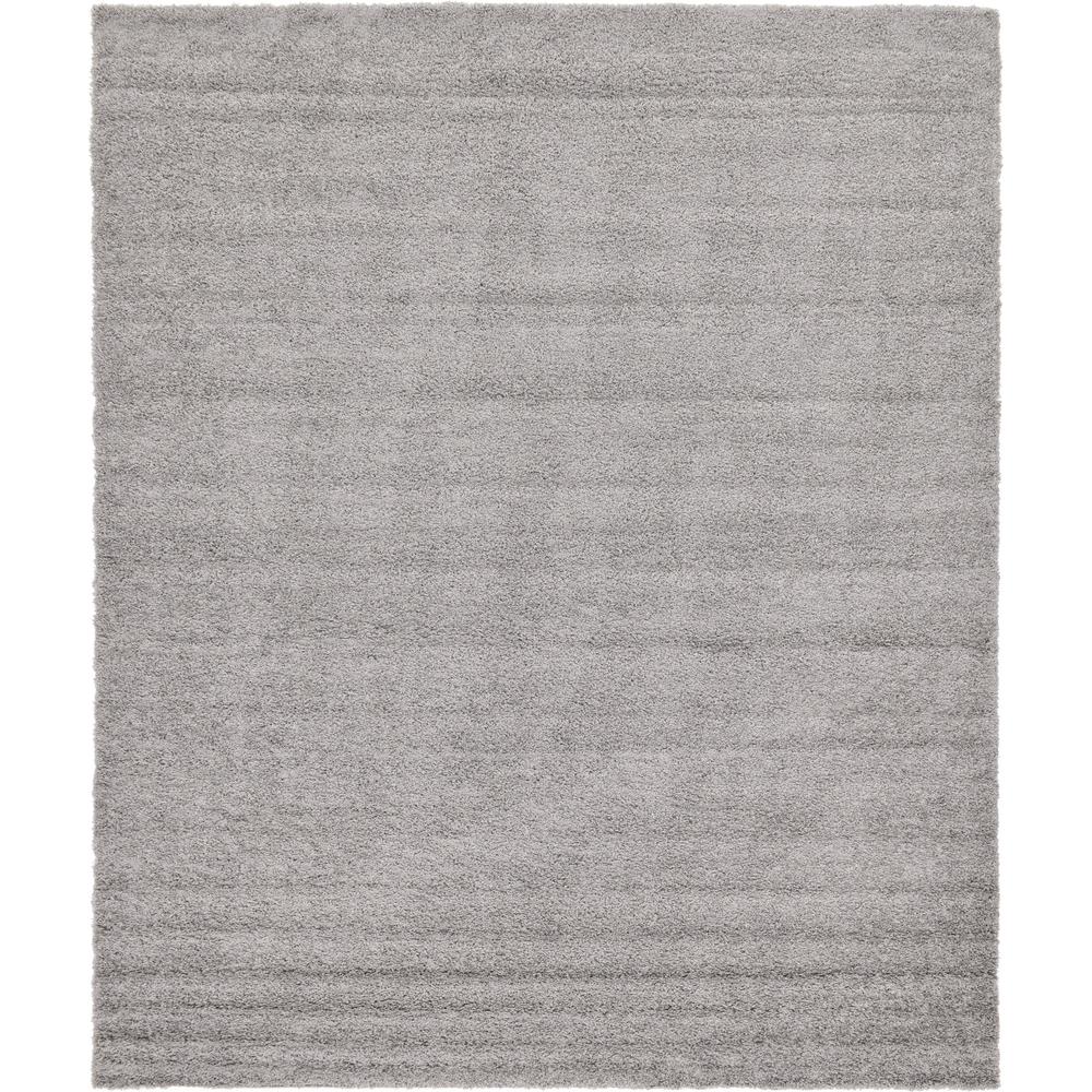 Unique Loom Solid Shag Cloud Gray 10 Ft X 13 Ft Area Rug 3128011 The Home Depot