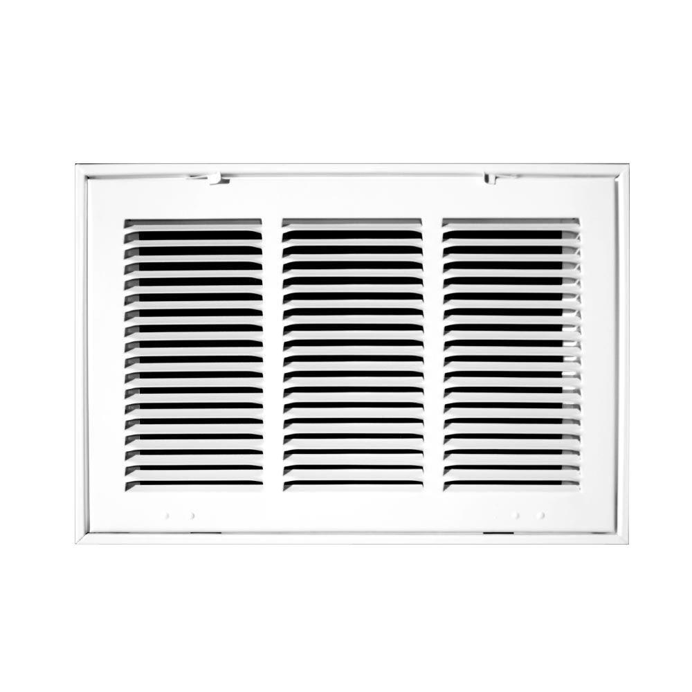 TruAire 25 in. x 16 in. White Return Air Filter GrilleH190 25X16 The