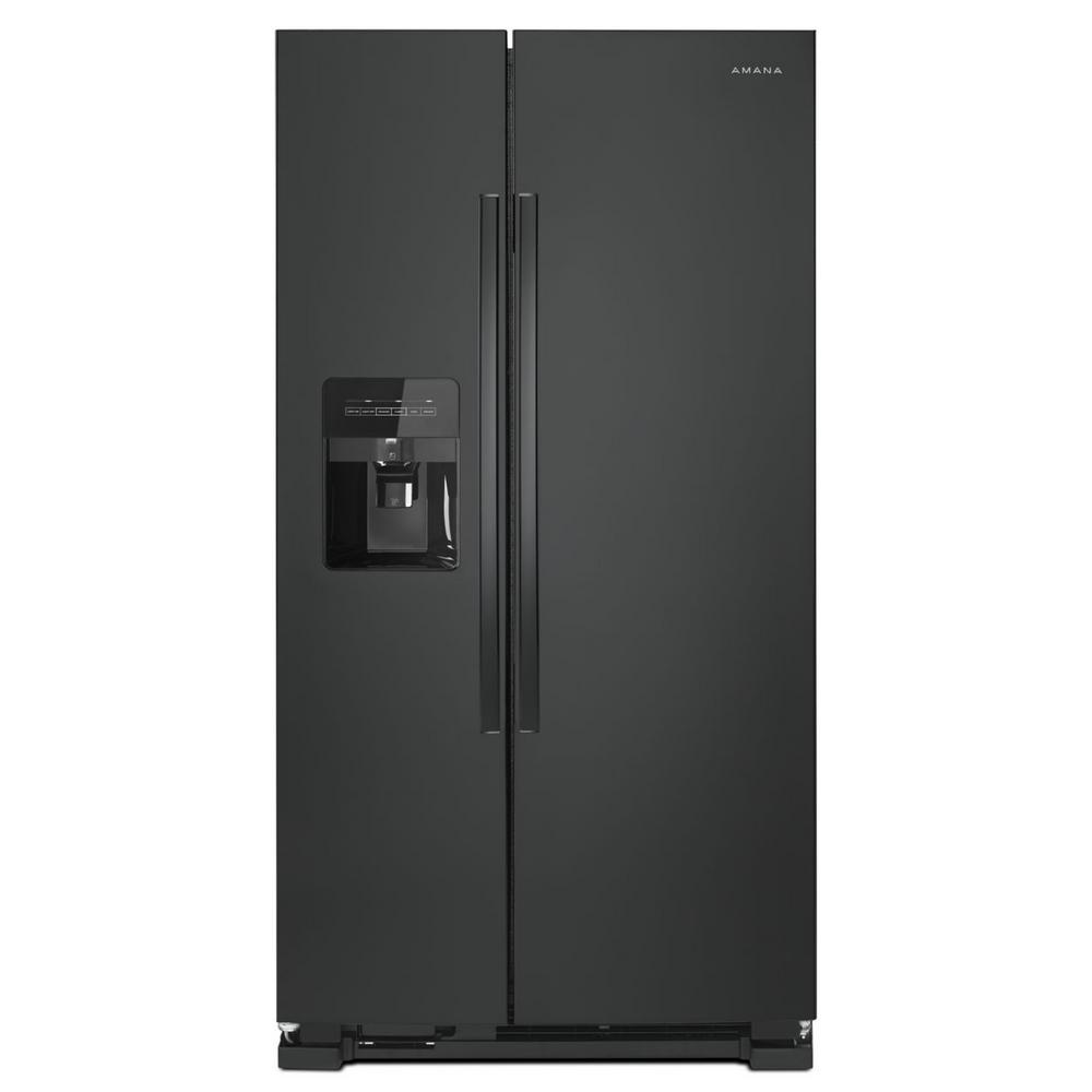 Amana 24.6 cu. ft. Side by Side Refrigerator with Dual Pad External Ice