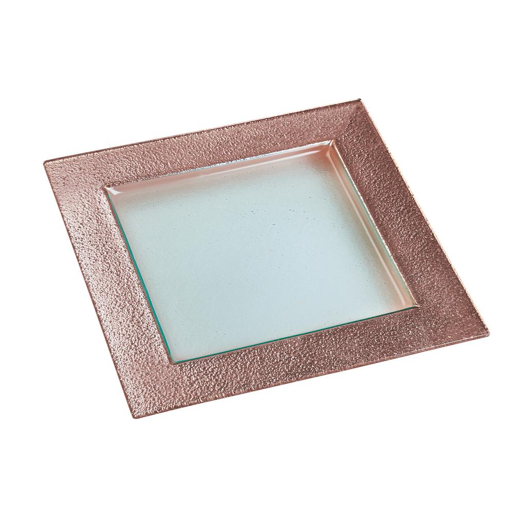 Amici Home 13 In Studio Rose Gold Gl Square Serving Platter Studio Rose Gold Gl Square Serving Platter