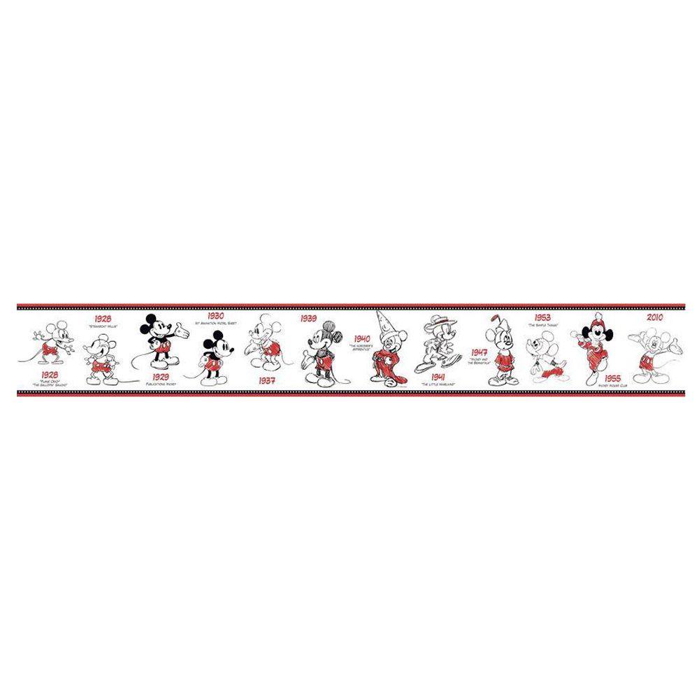 Disney Kids Mickey Mouse 1928-2010 Wallpaper Border-DK5912BD - The Home