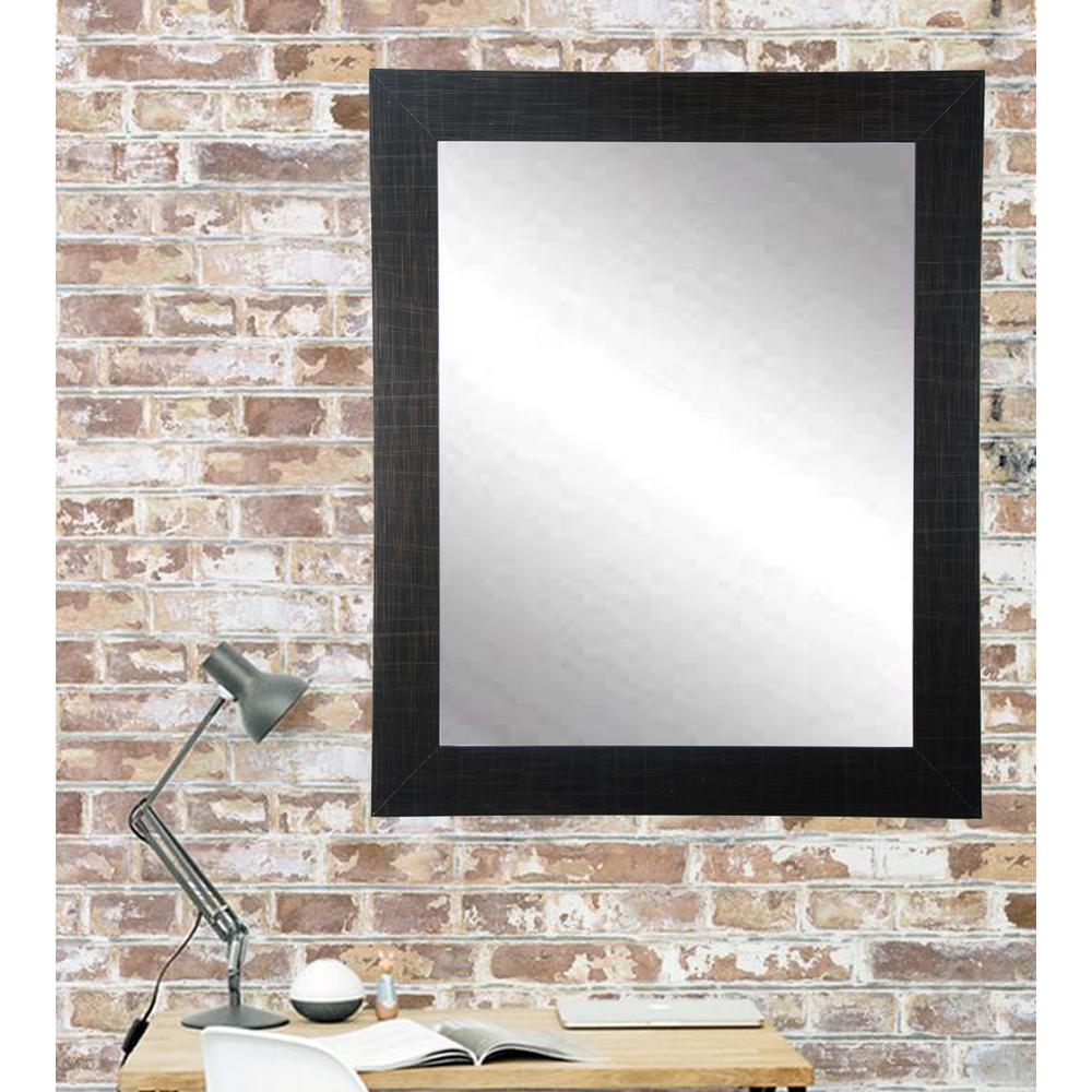 Black Mirrors Home Decor The Depot Cur Trend 32 In X 38 5 Etched Black Vanity